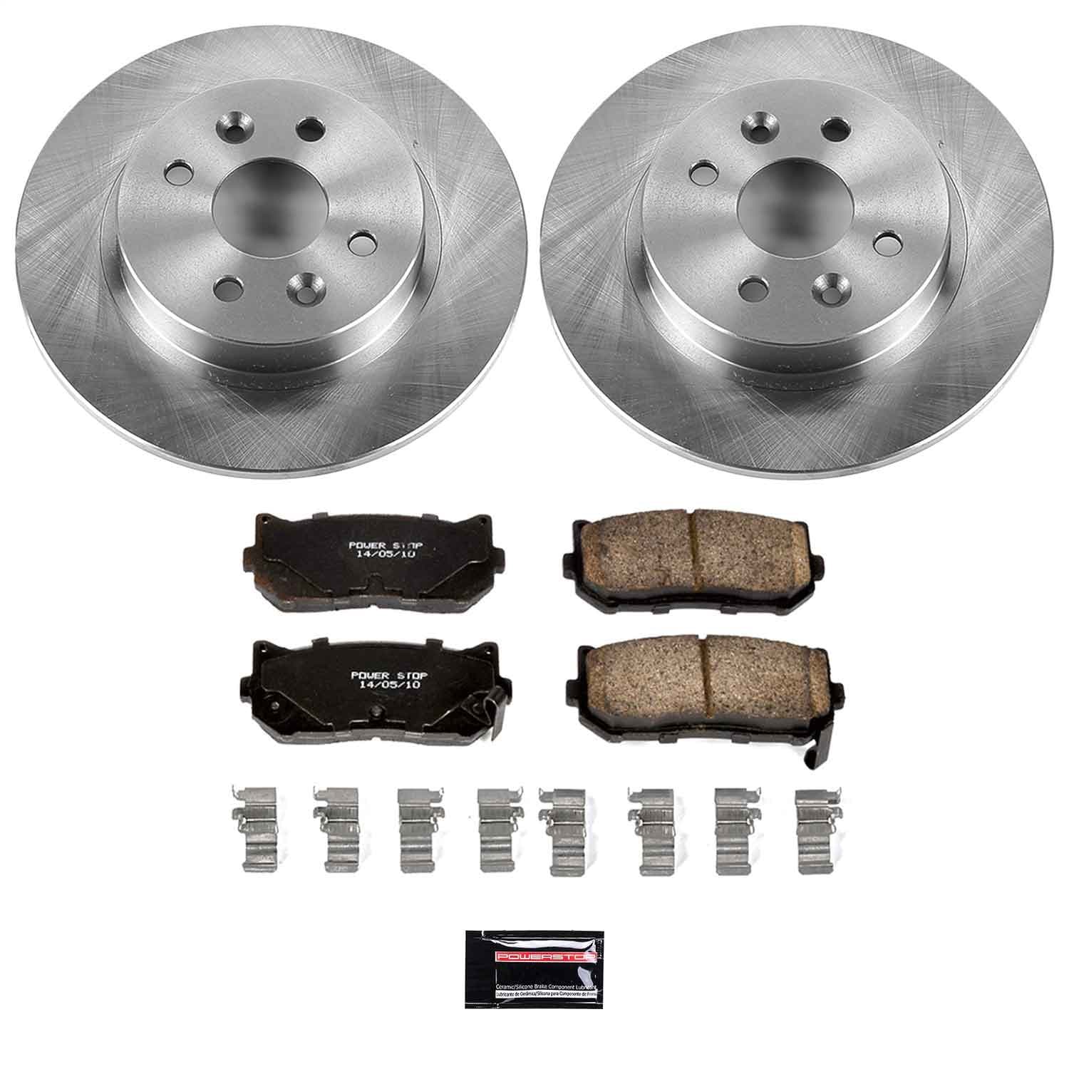 Power Stop - KOE5181 - Rear - Disc Brake Pad and Rotor Kit image 1