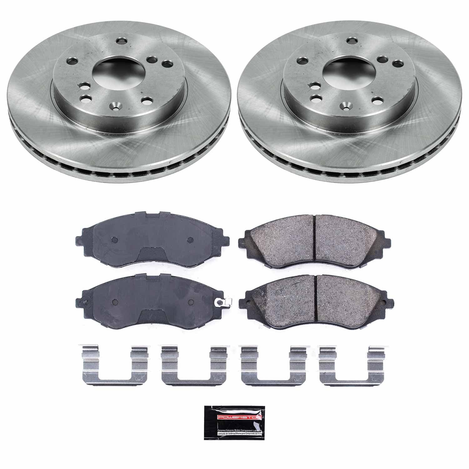 Power Stop - KOE5199 - Front - Disc Brake Pad and Rotor Kit image 1