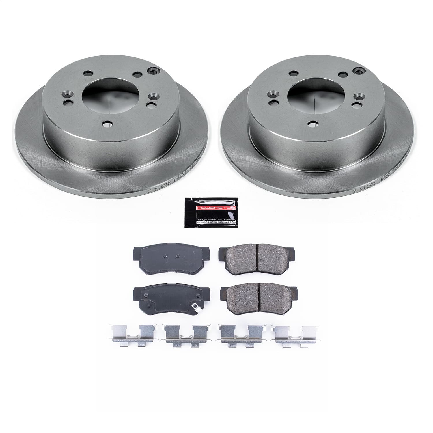 Power Stop - KOE5214 - Rear - Disc Brake Pad and Rotor Kit image 1