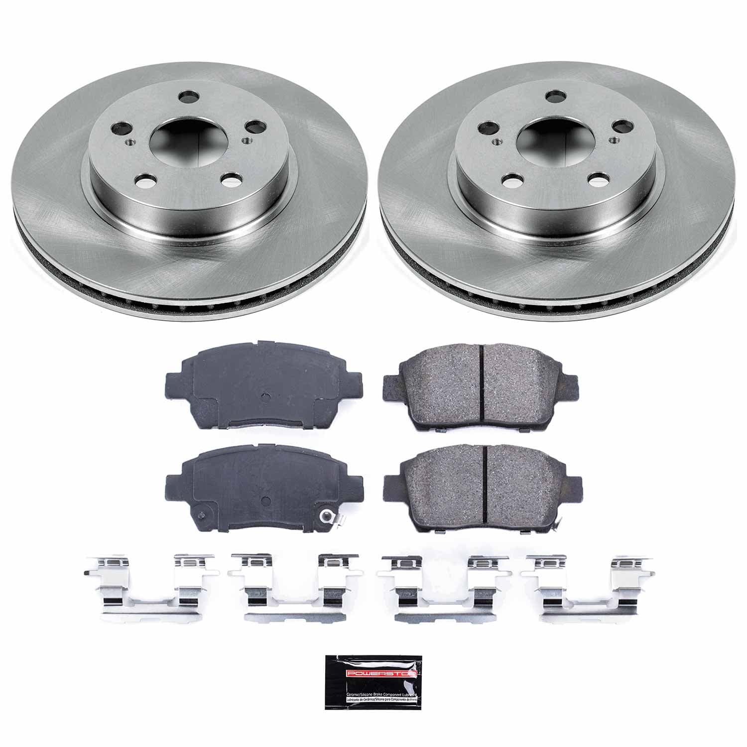 Power Stop - KOE5219 - Front - Disc Brake Pad and Rotor Kit image 1