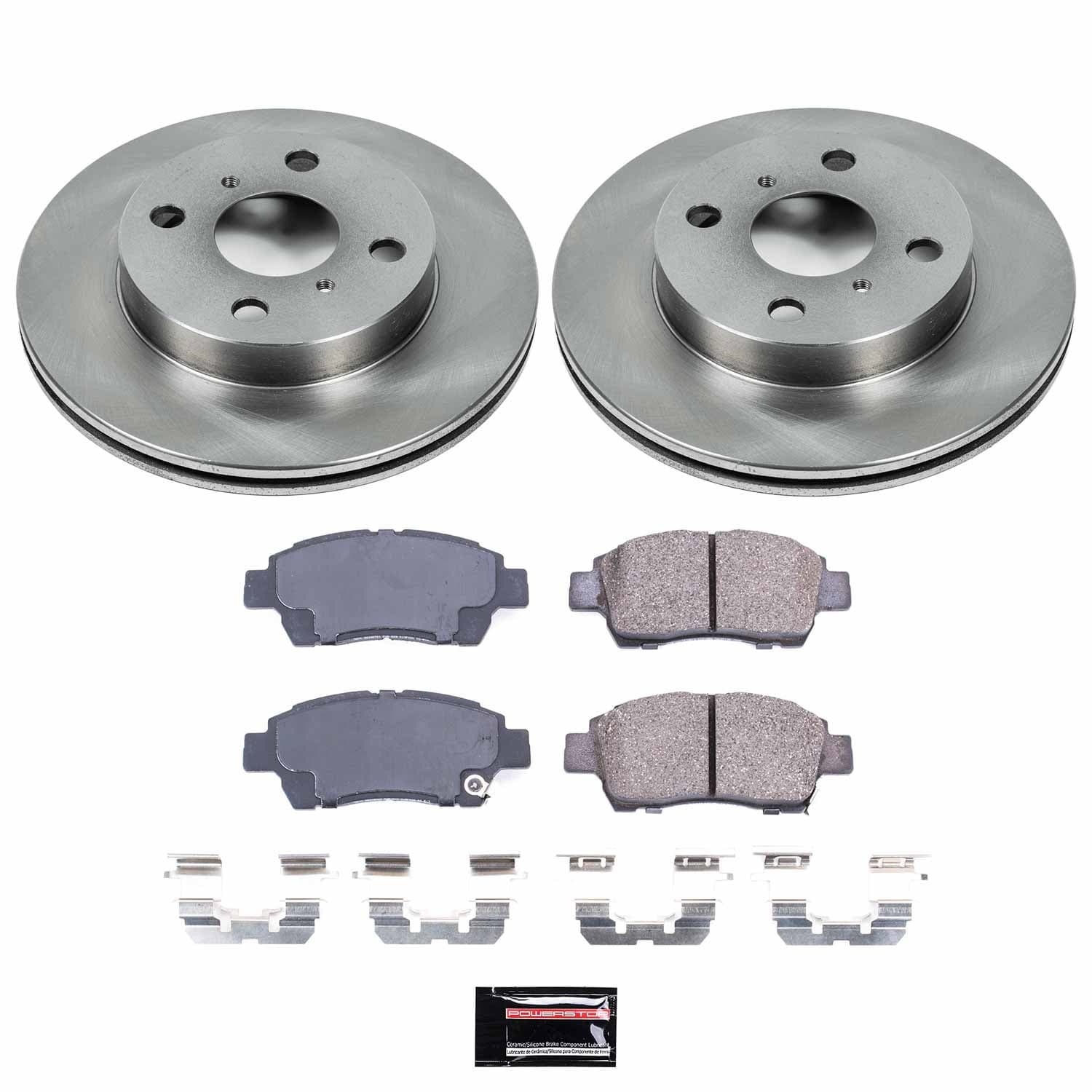 Power Stop - KOE5223 - Front - Disc Brake Pad and Rotor Kit image 1