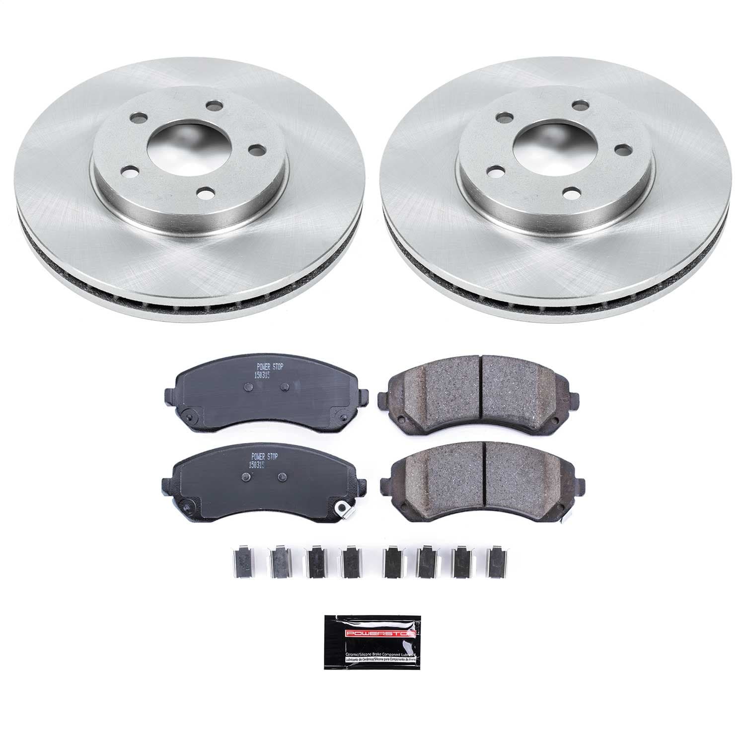 Power Stop - KOE5234 - Front - Disc Brake Pad and Rotor Kit image 1