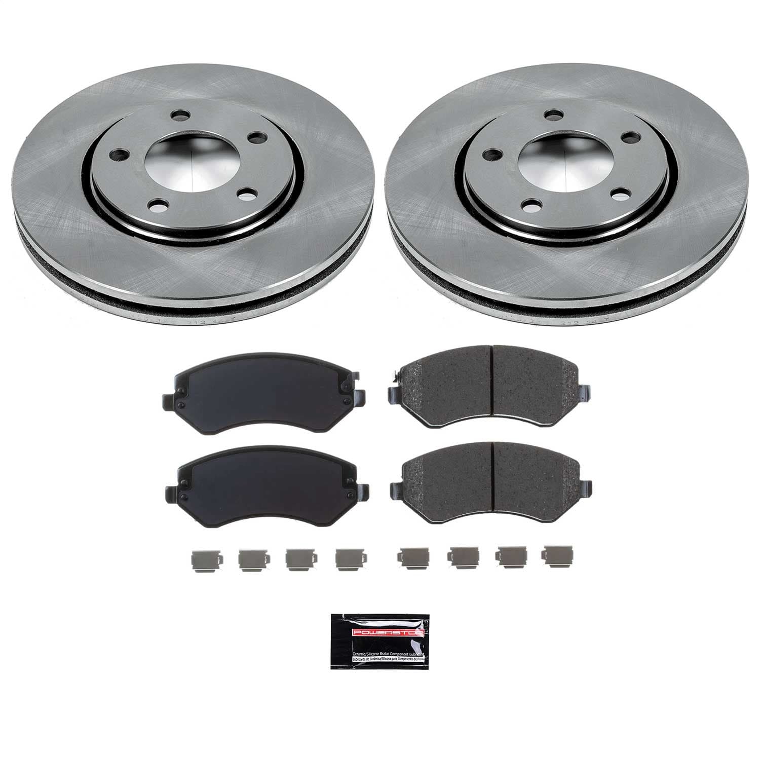 Power Stop - KOE5244 - Front - Disc Brake Pad and Rotor Kit image 1