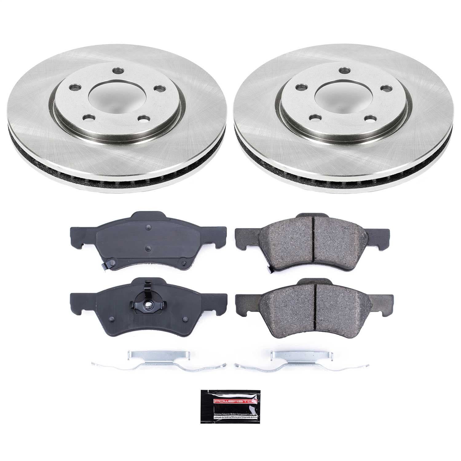 Power Stop - KOE5247 - Front - Disc Brake Pad and Rotor Kit image 1