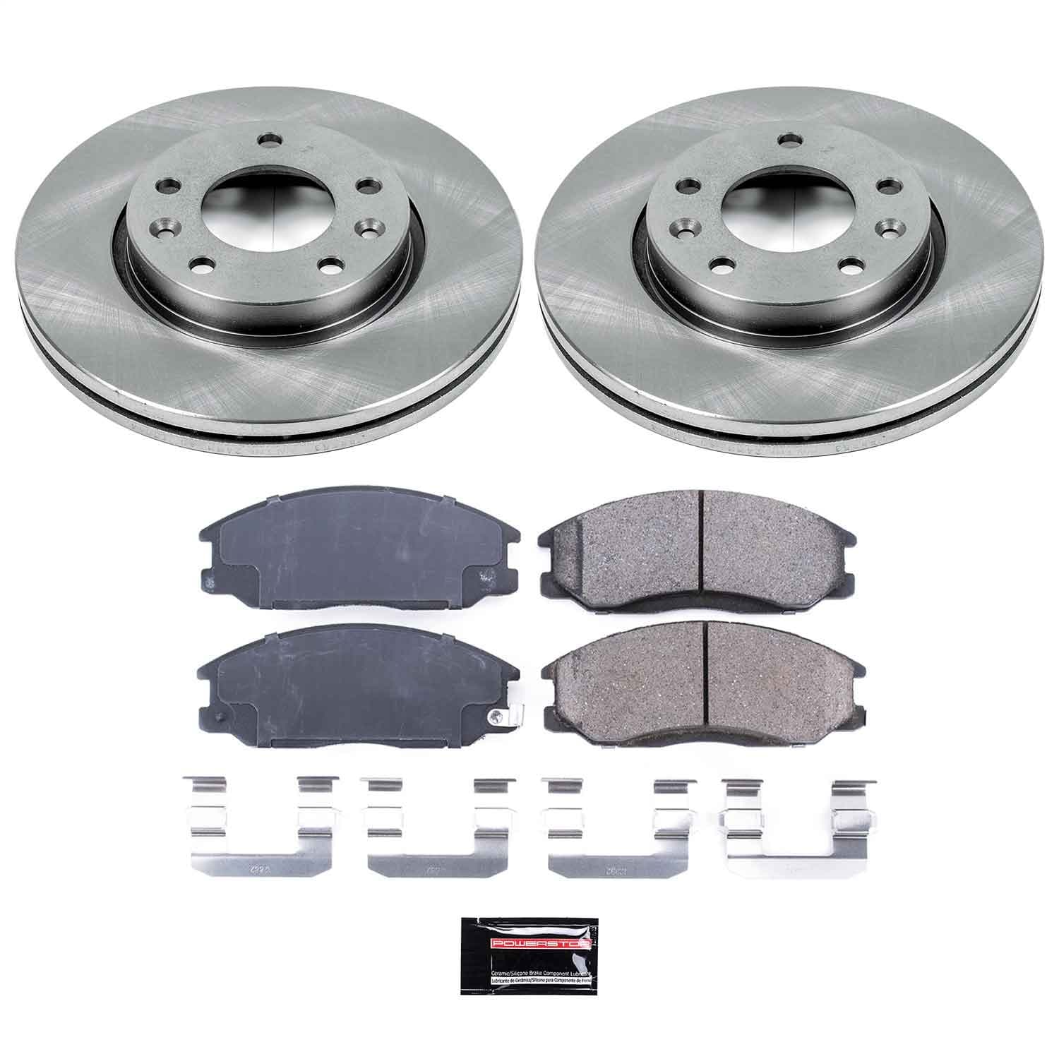 Power Stop - KOE5252 - Front - Disc Brake Pad and Rotor Kit image 1