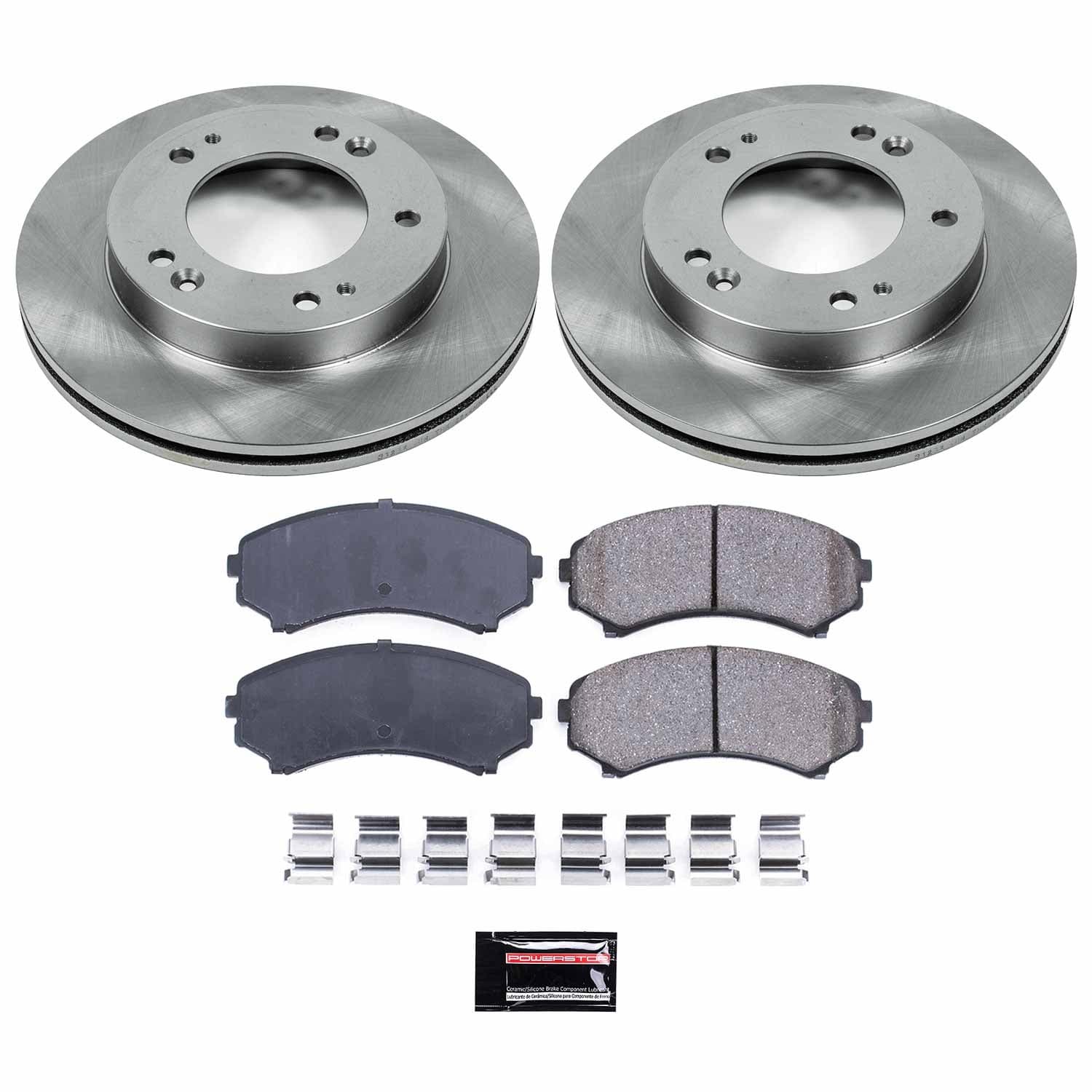 Power Stop - KOE5259 - Front - Disc Brake Pad and Rotor Kit image 1