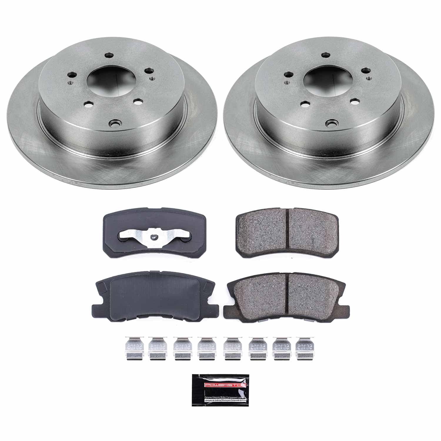 Power Stop - KOE5260 - Rear - Disc Brake Pad and Rotor Kit image 1