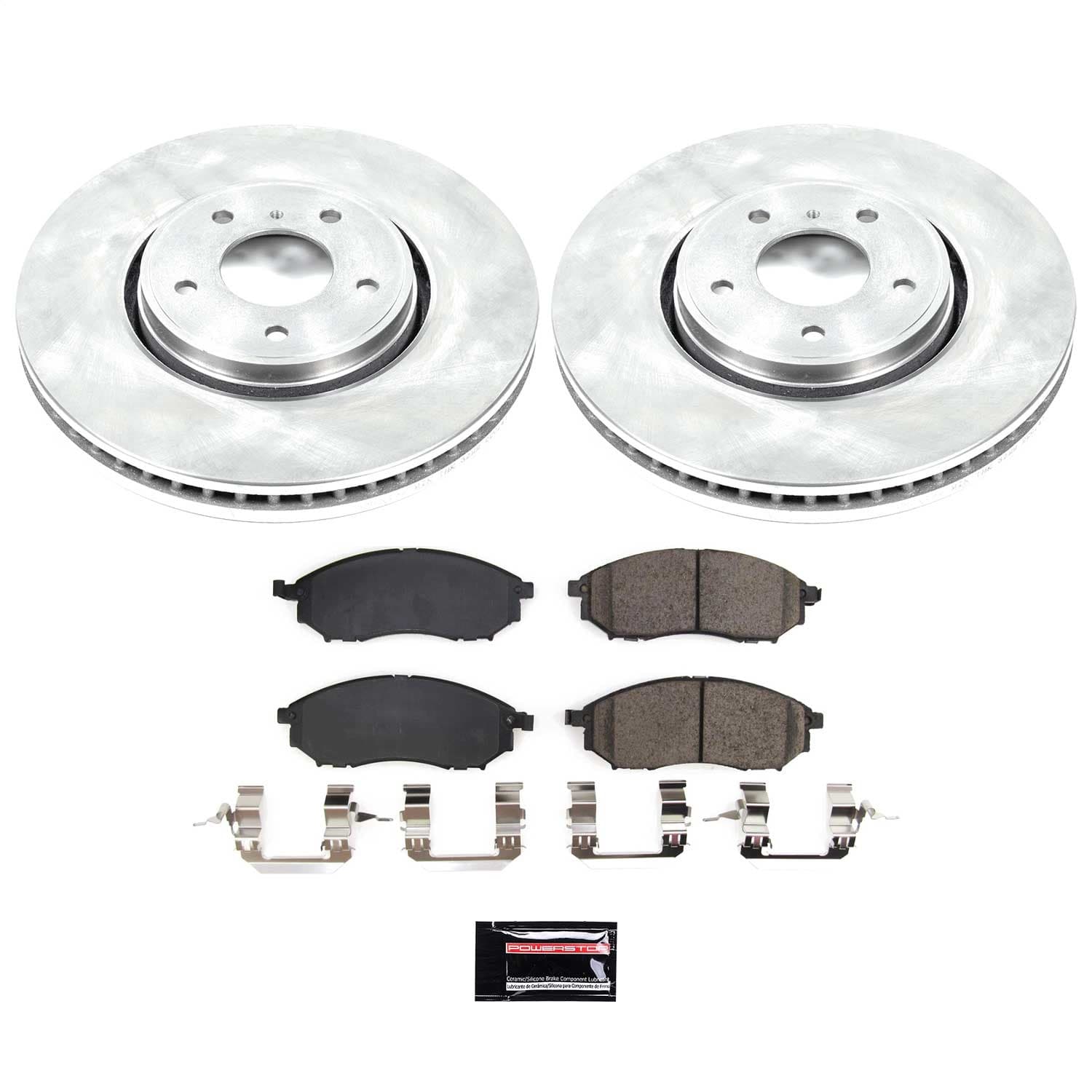 Power Stop - KOE5264 - Front - Disc Brake Pad and Rotor Kit image 1