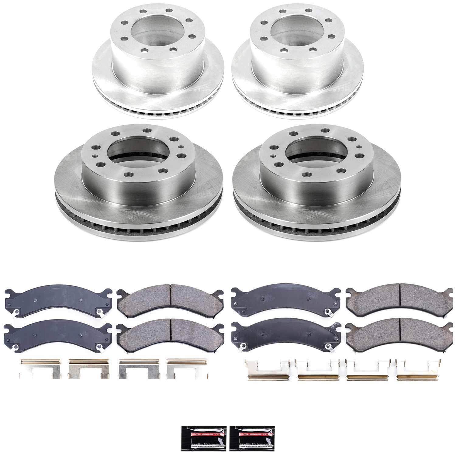 Power Stop - KOE5338 - Front and Rear - Disc Brake Pad and Rotor Kit image 1