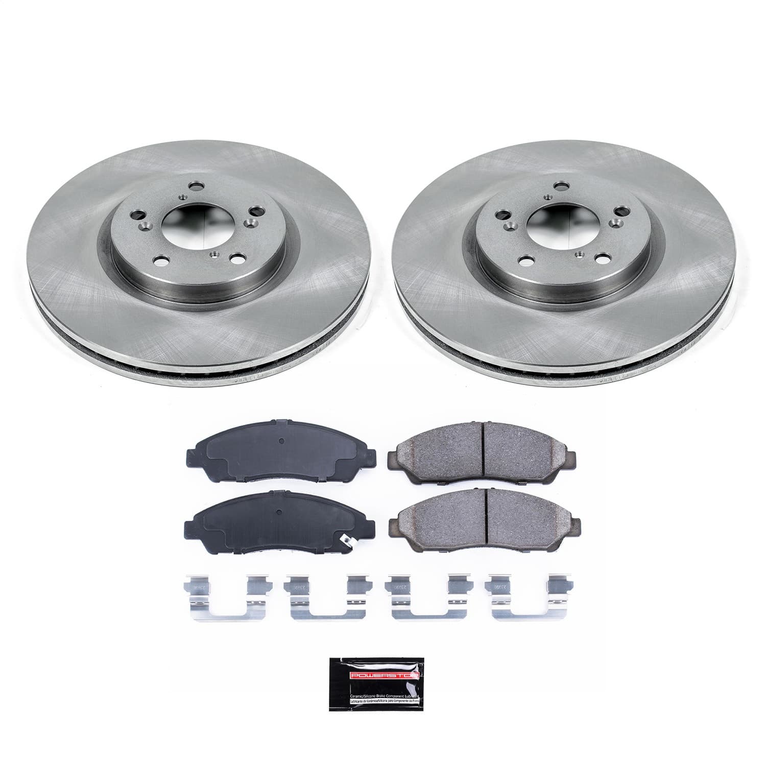 Power Stop - KOE5370 - Front - Disc Brake Pad and Rotor Kit image 1