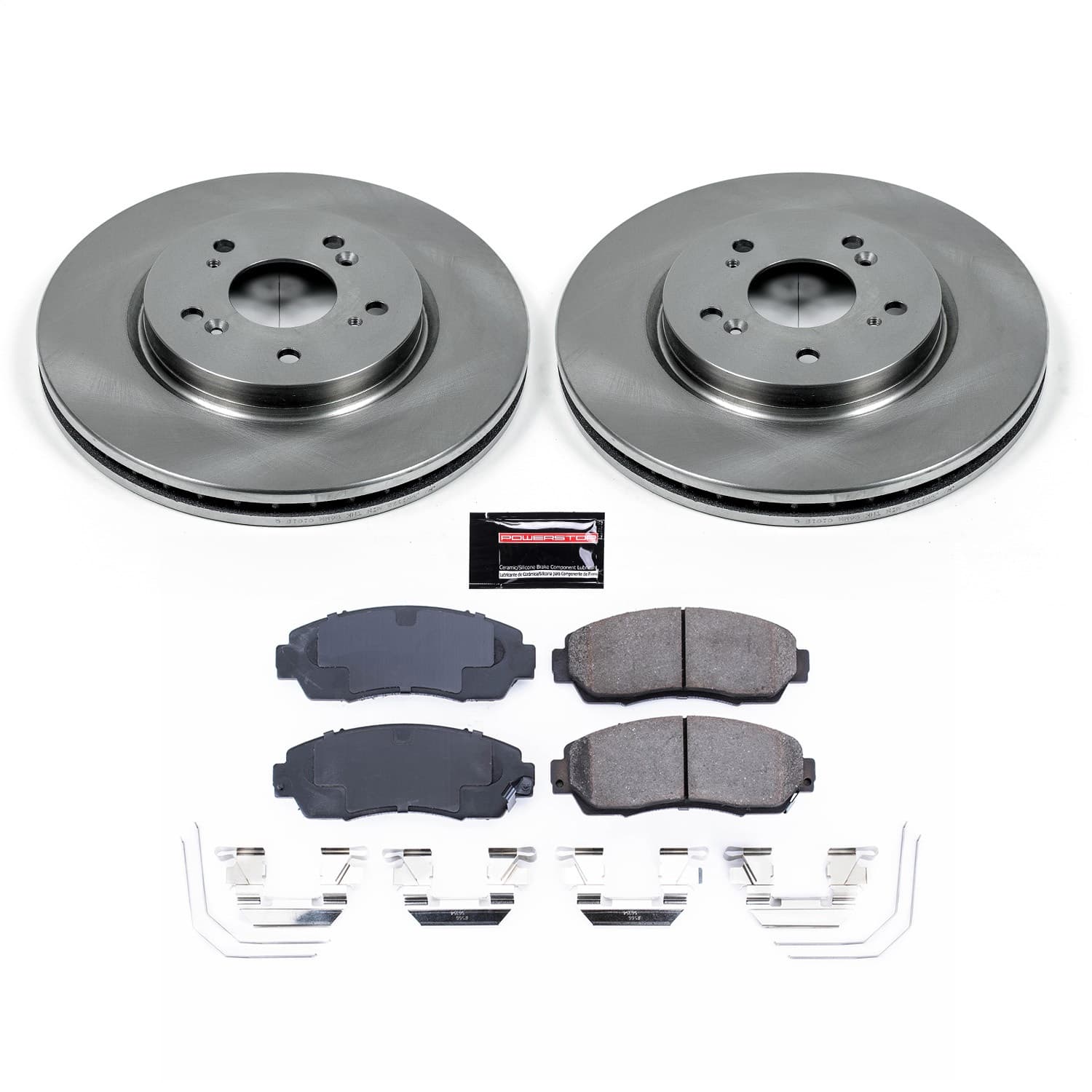 Power Stop - KOE5432 - Front - Disc Brake Pad and Rotor Kit image 1