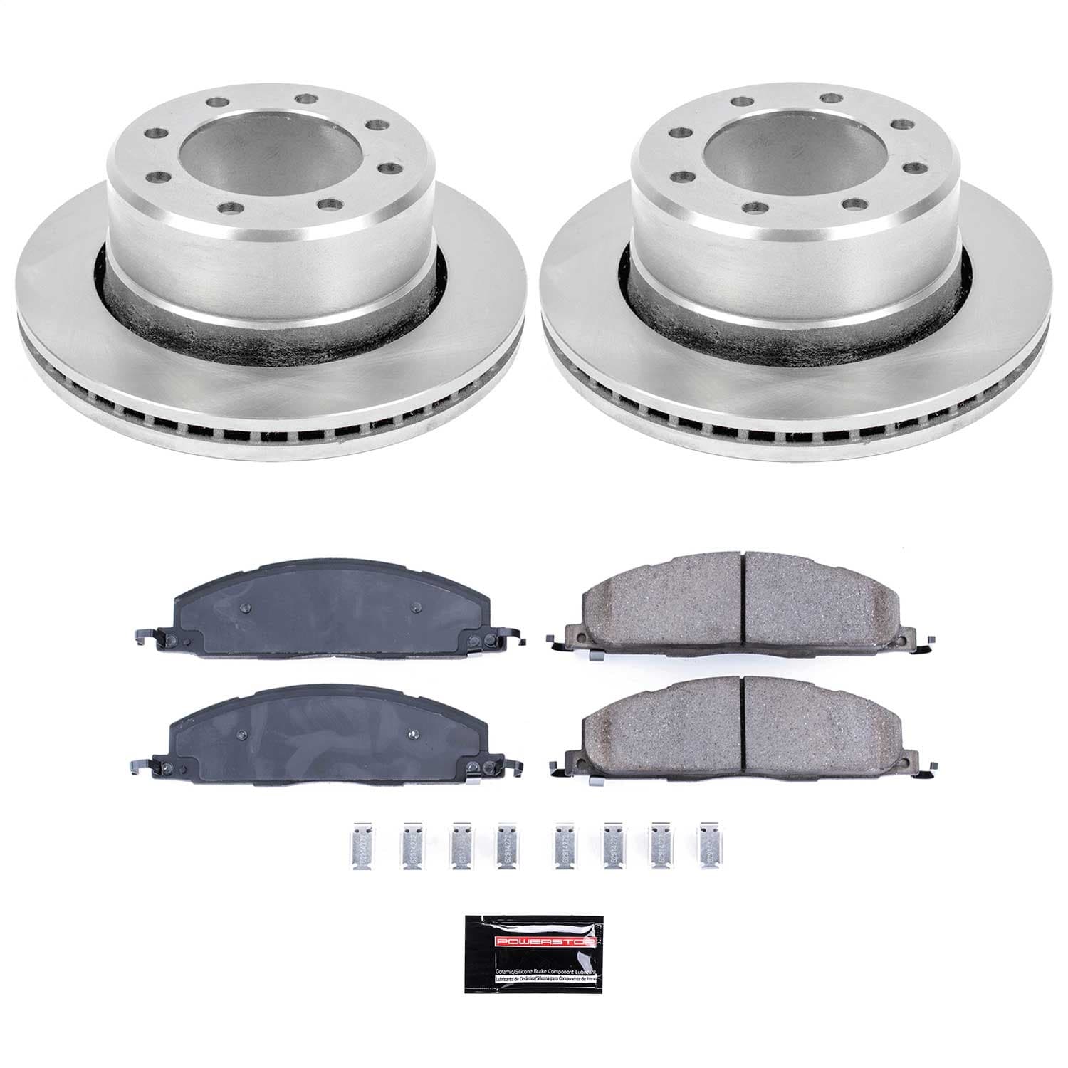 Power Stop - KOE5487 - Rear - Disc Brake Pad and Rotor Kit image 1