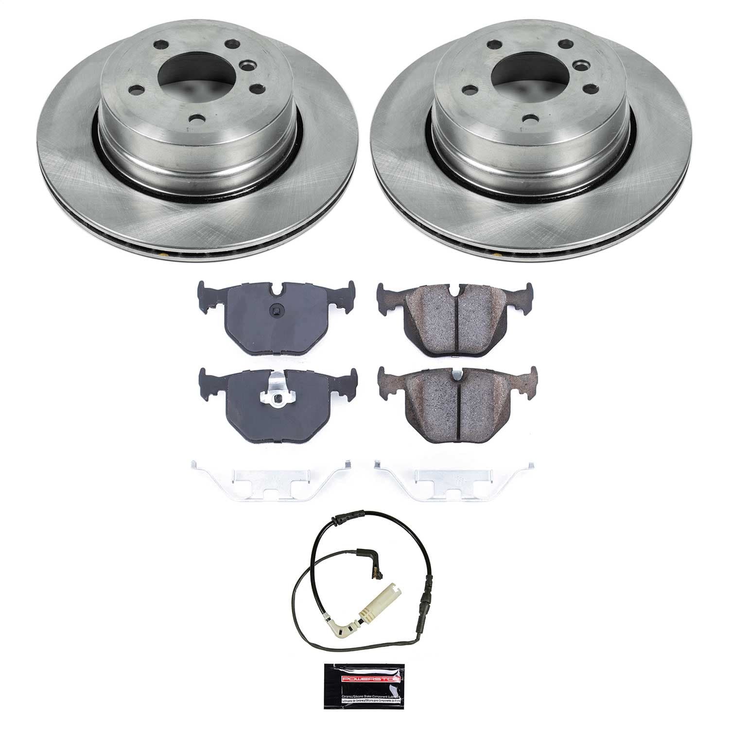 Power Stop - KOE5491 - Rear - Disc Brake Pad and Rotor Kit image 1