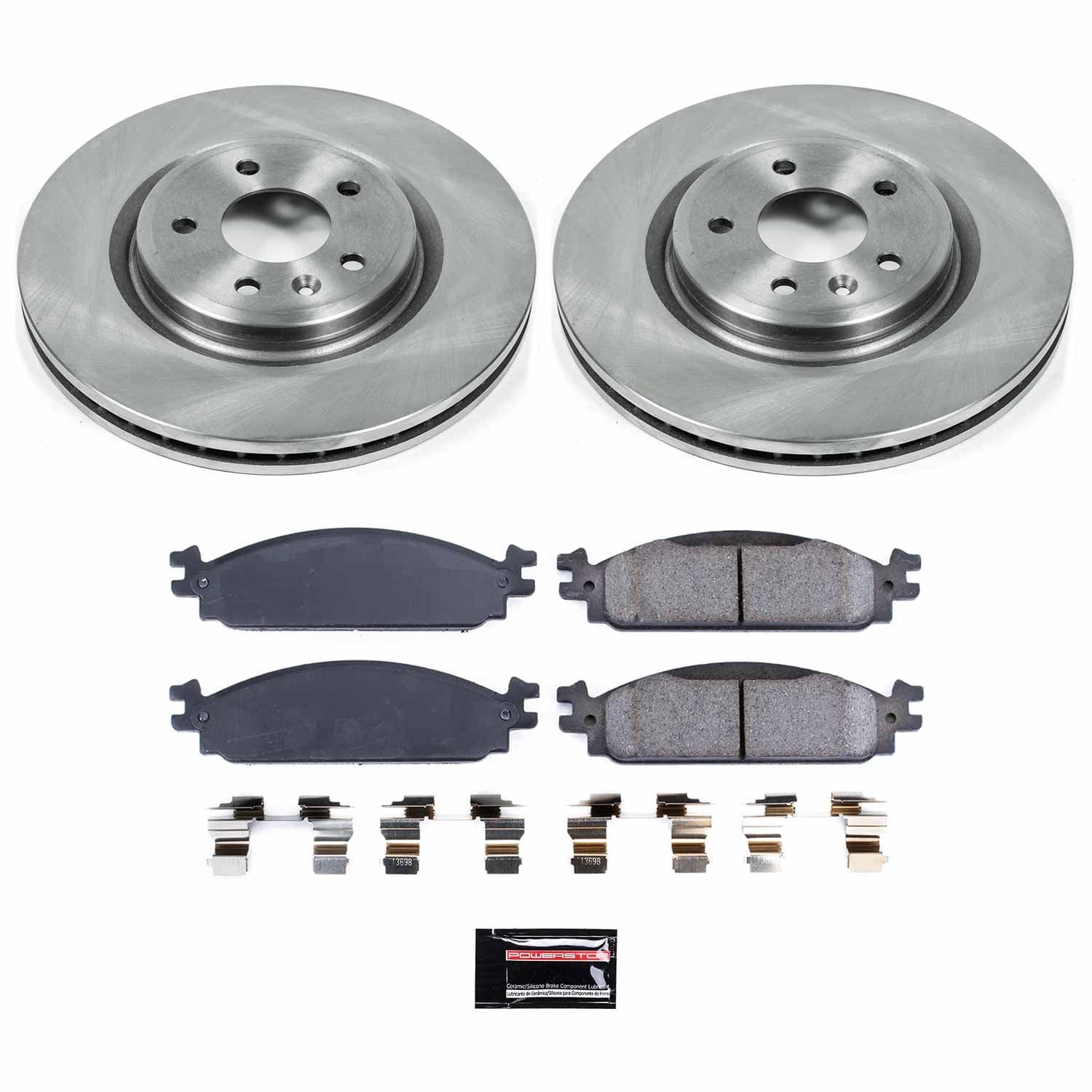 Power Stop - KOE5509 - Front - Disc Brake Pad and Rotor Kit image 1