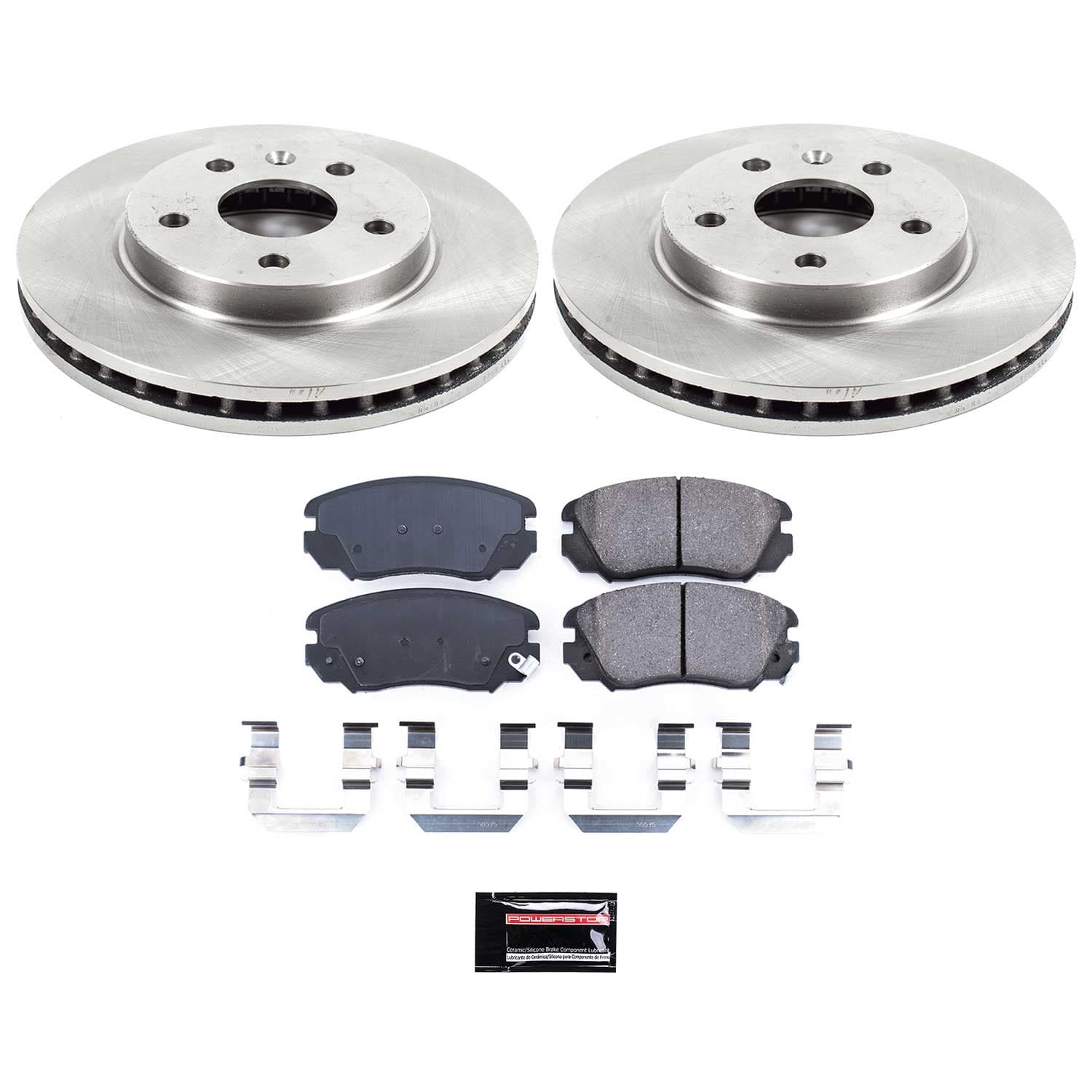 Power Stop - KOE5522 - Front - Disc Brake Pad and Rotor Kit image 1