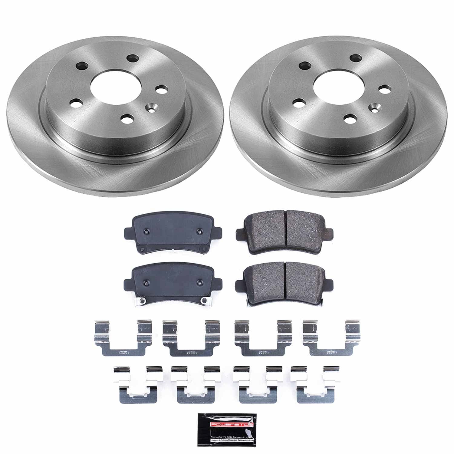 Power Stop - KOE5531 - Rear - Disc Brake Pad and Rotor Kit image 1