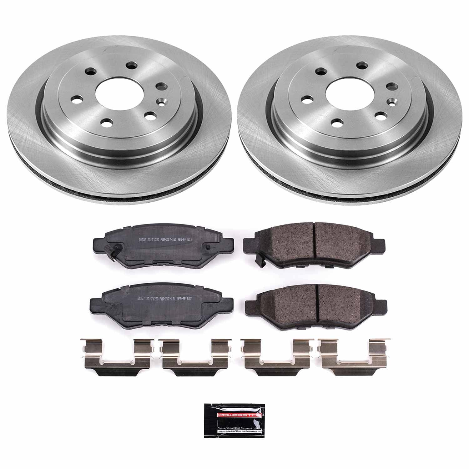 Power Stop - KOE5543 - Rear - Disc Brake Pad and Rotor Kit image 1