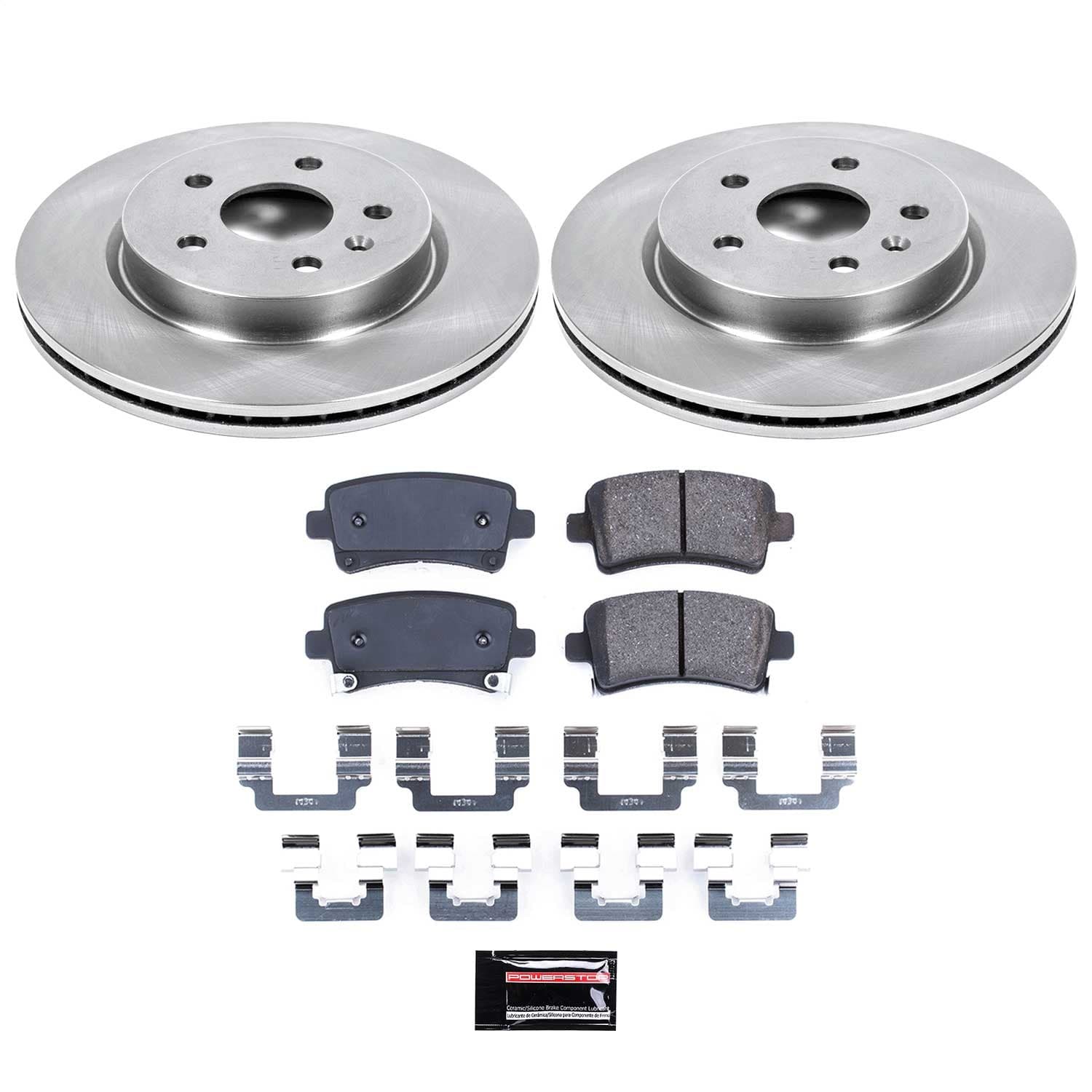Power Stop - KOE5547 - Rear - Disc Brake Pad and Rotor Kit image 1