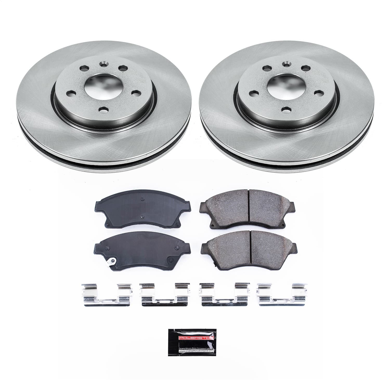 Power Stop - KOE5550 - Front - Disc Brake Pad and Rotor Kit image 1