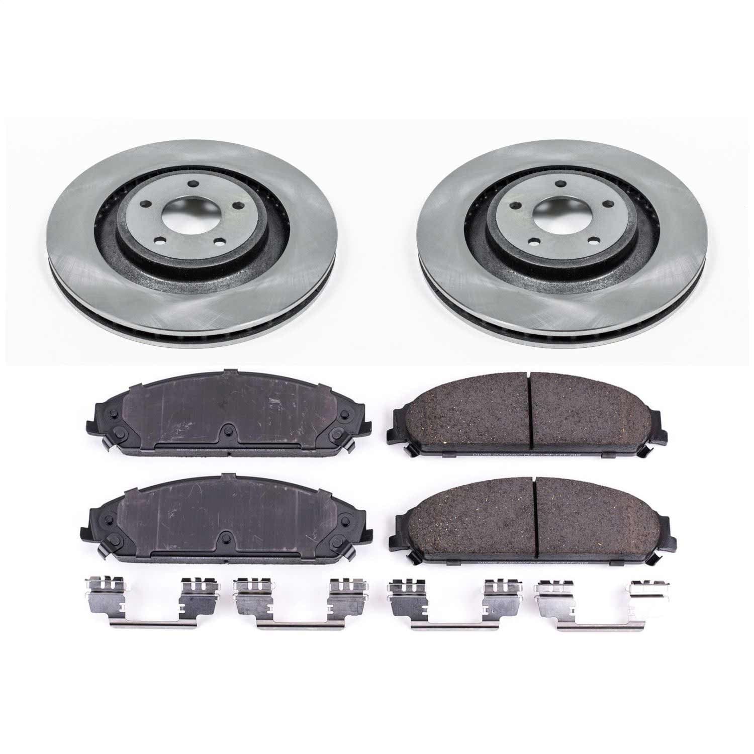 Power Stop - KOE5565 - Front - Disc Brake Pad and Rotor Kit image 1