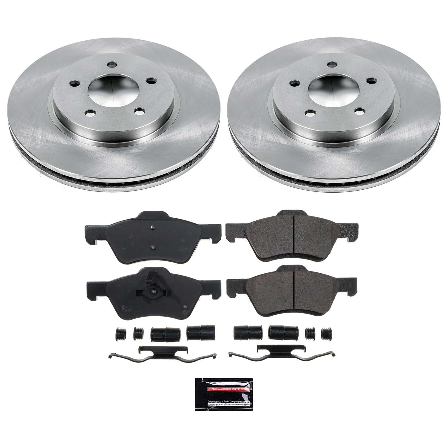 Power Stop - KOE5571 - Front - Disc Brake Pad and Rotor Kit image 1