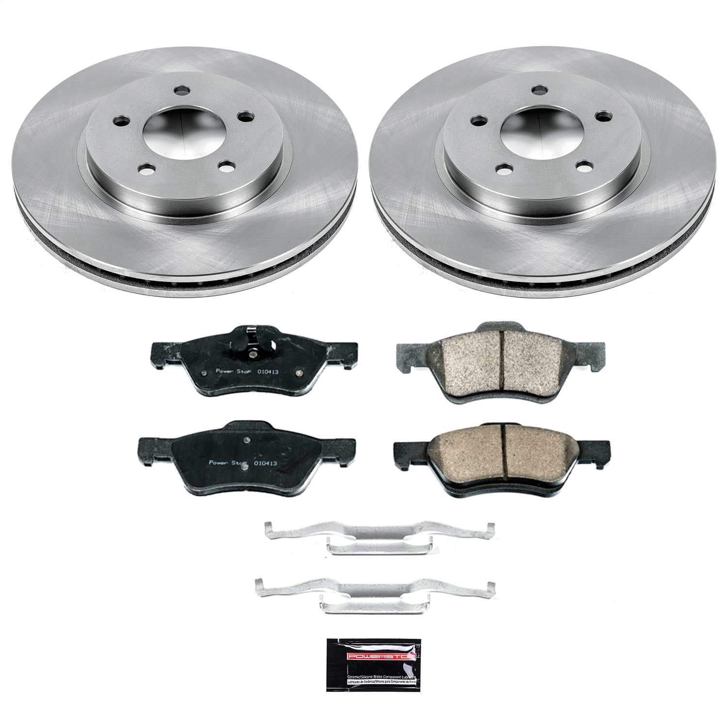 Power Stop - KOE5572 - Front - Disc Brake Pad and Rotor Kit image 1