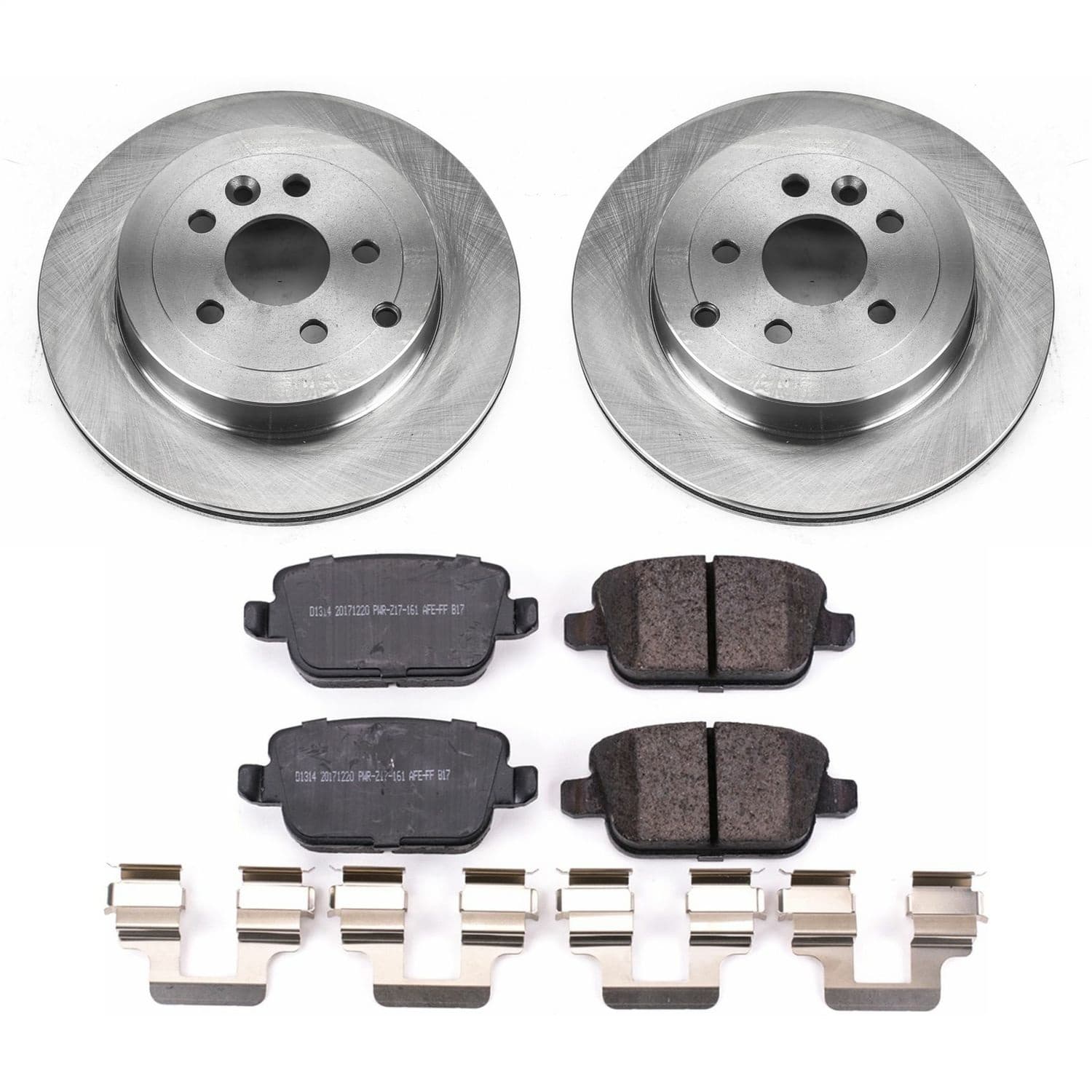 Power Stop - KOE5653 - Rear - Disc Brake Pad and Rotor Kit image 1
