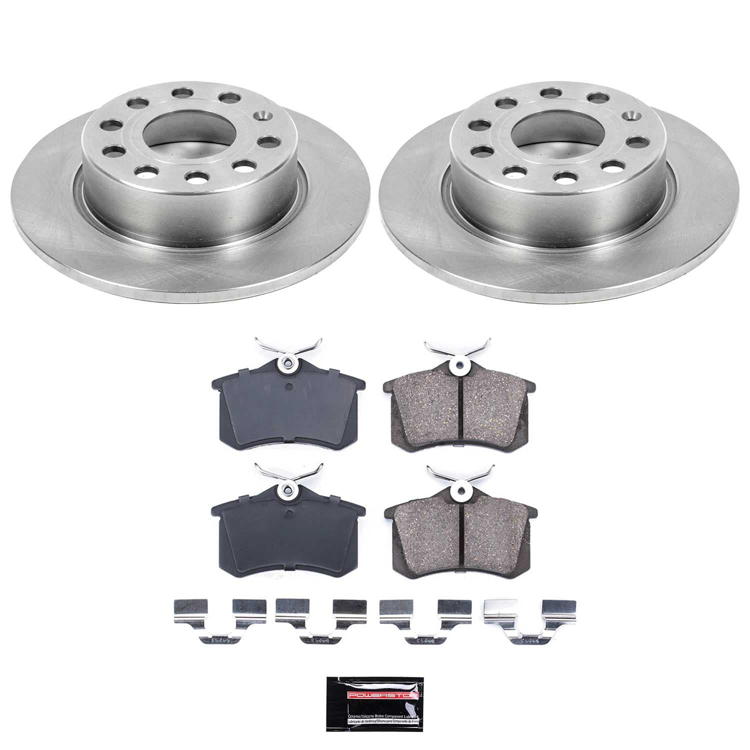 Power Stop - KOE5671 - Rear - Disc Brake Pad and Rotor Kit image 1