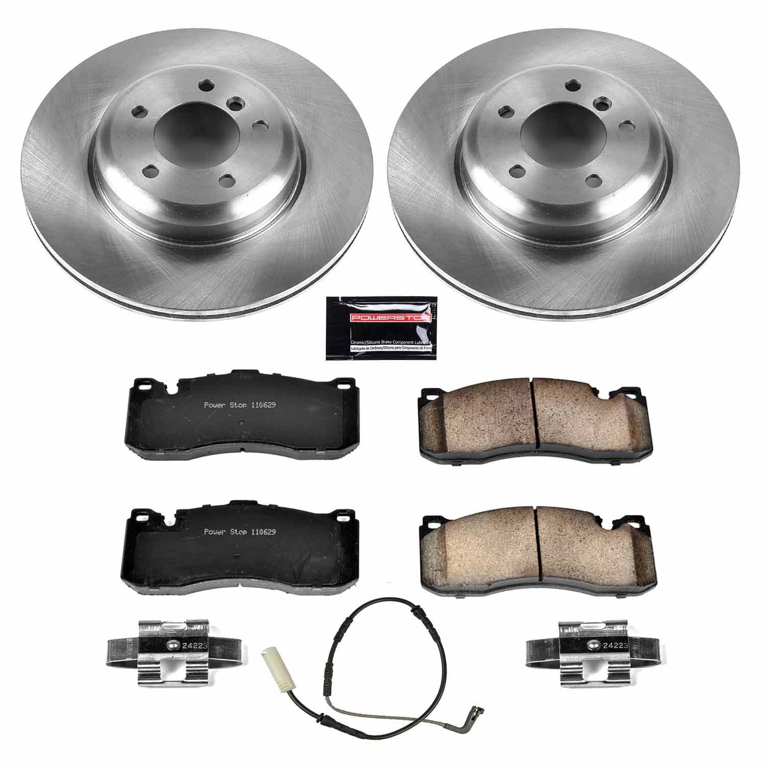 Power Stop - KOE5685 - Front - Disc Brake Pad and Rotor Kit image 1