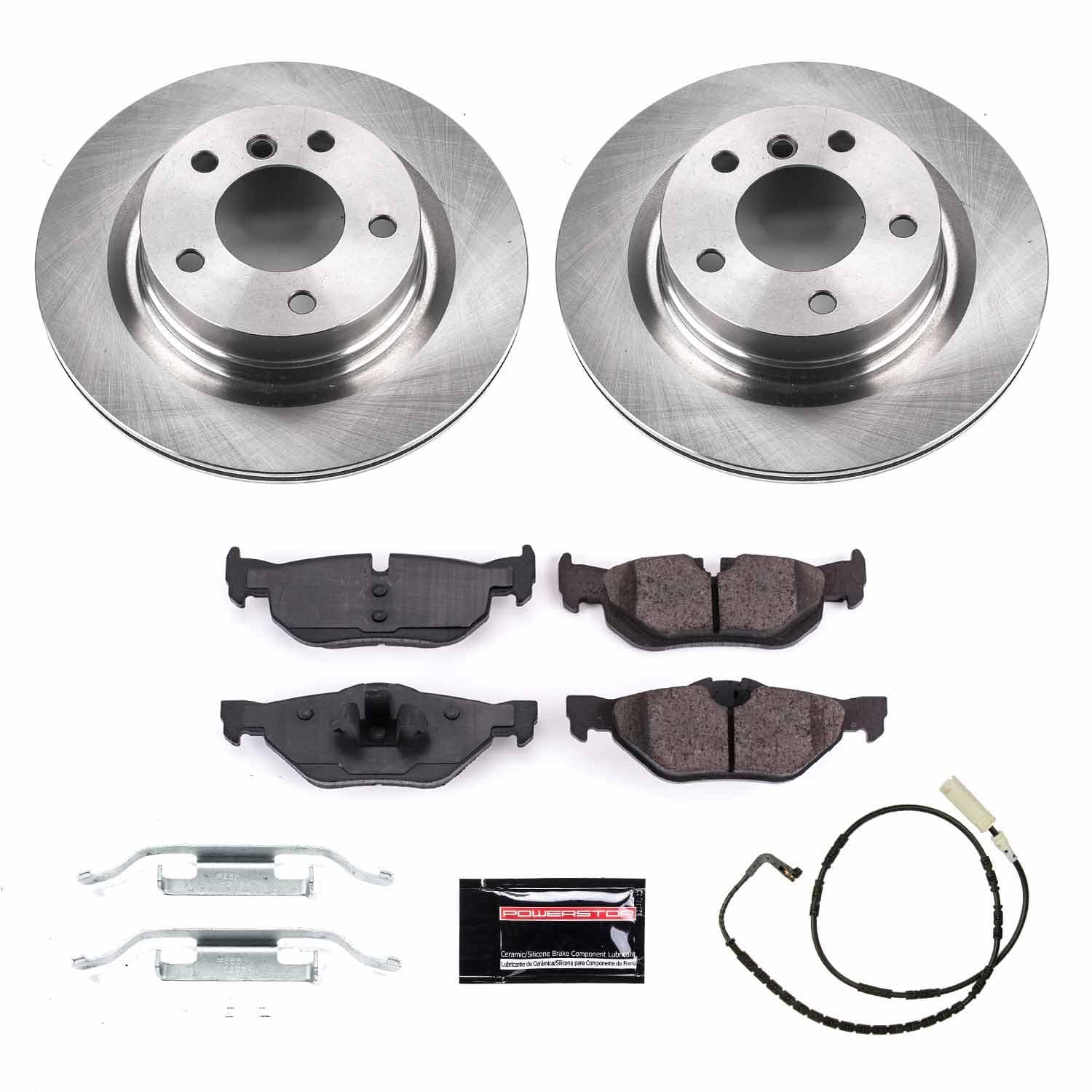 Power Stop - KOE5687 - Rear - Disc Brake Pad and Rotor Kit image 1