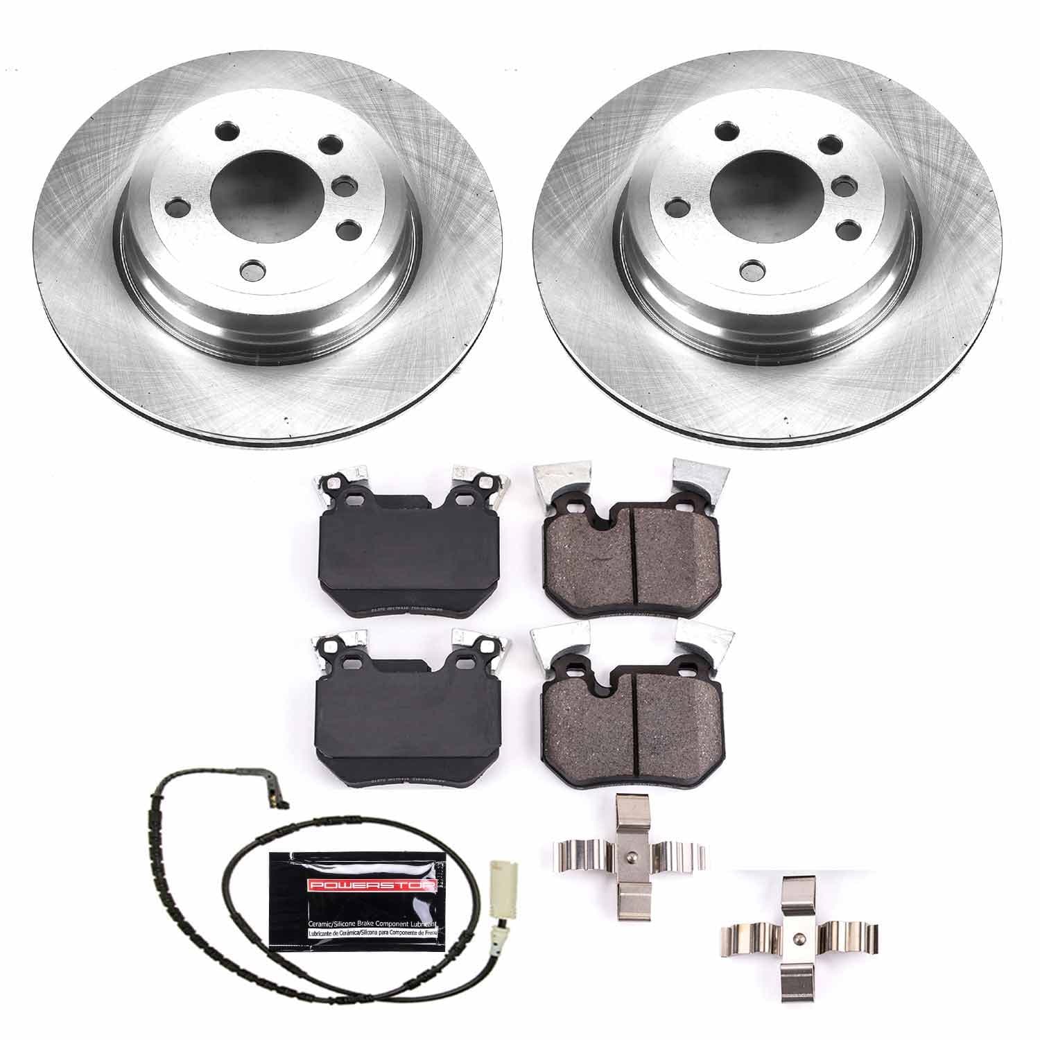 Power Stop - KOE5688 - Rear - Disc Brake Pad and Rotor Kit image 1