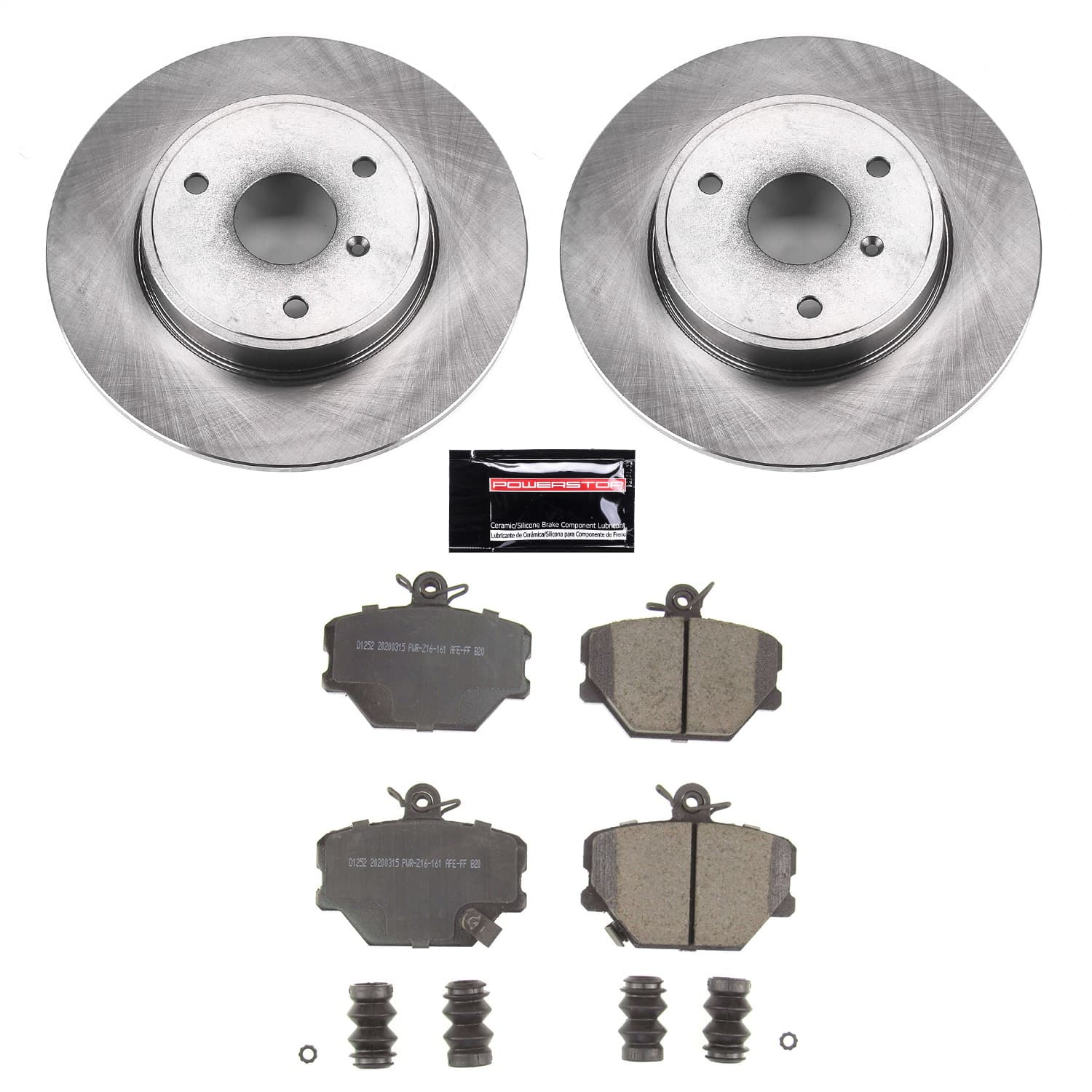 Power Stop - KOE5695 - Front - Disc Brake Pad and Rotor Kit image 1