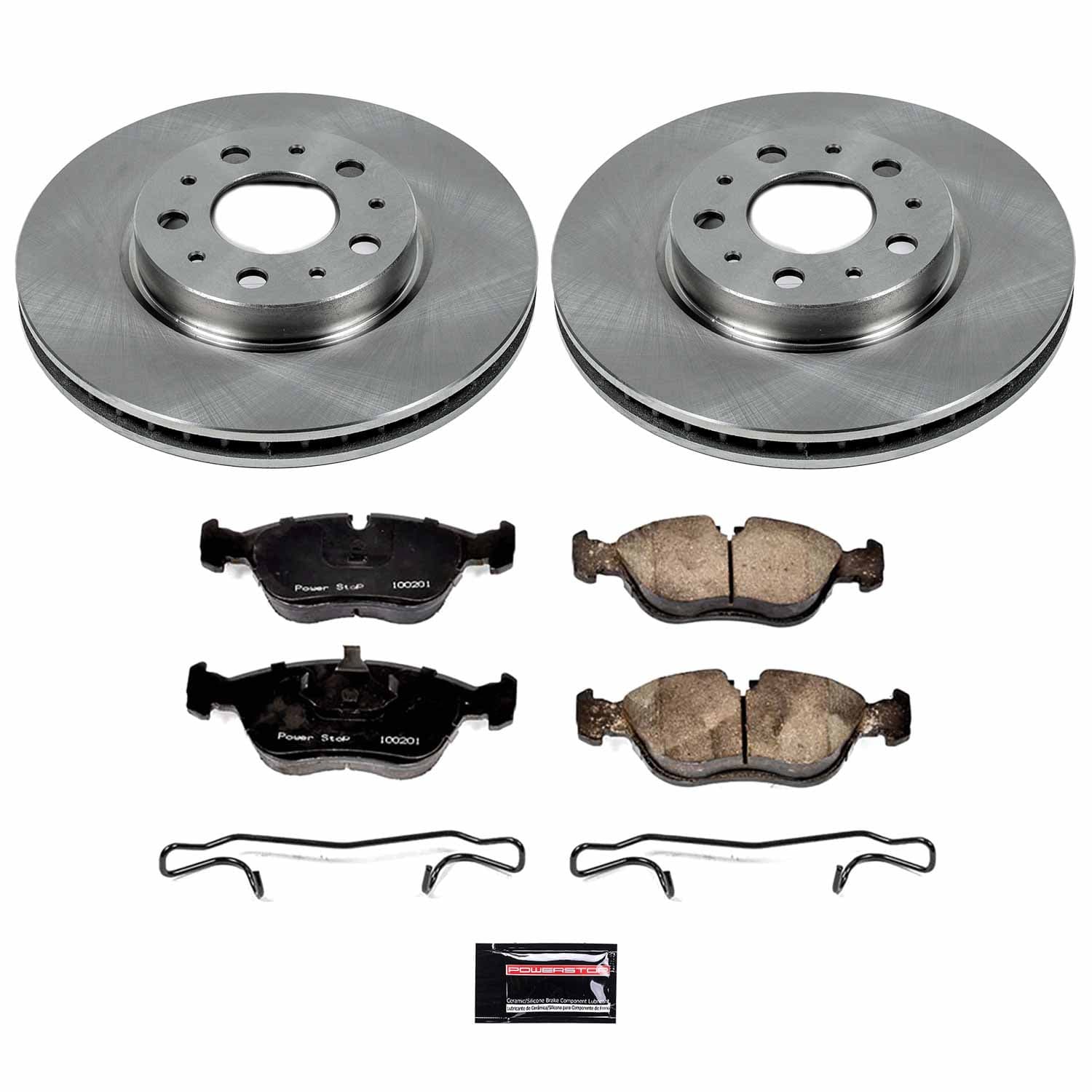 Power Stop - KOE572 - Front - Disc Brake Pad and Rotor Kit image 1