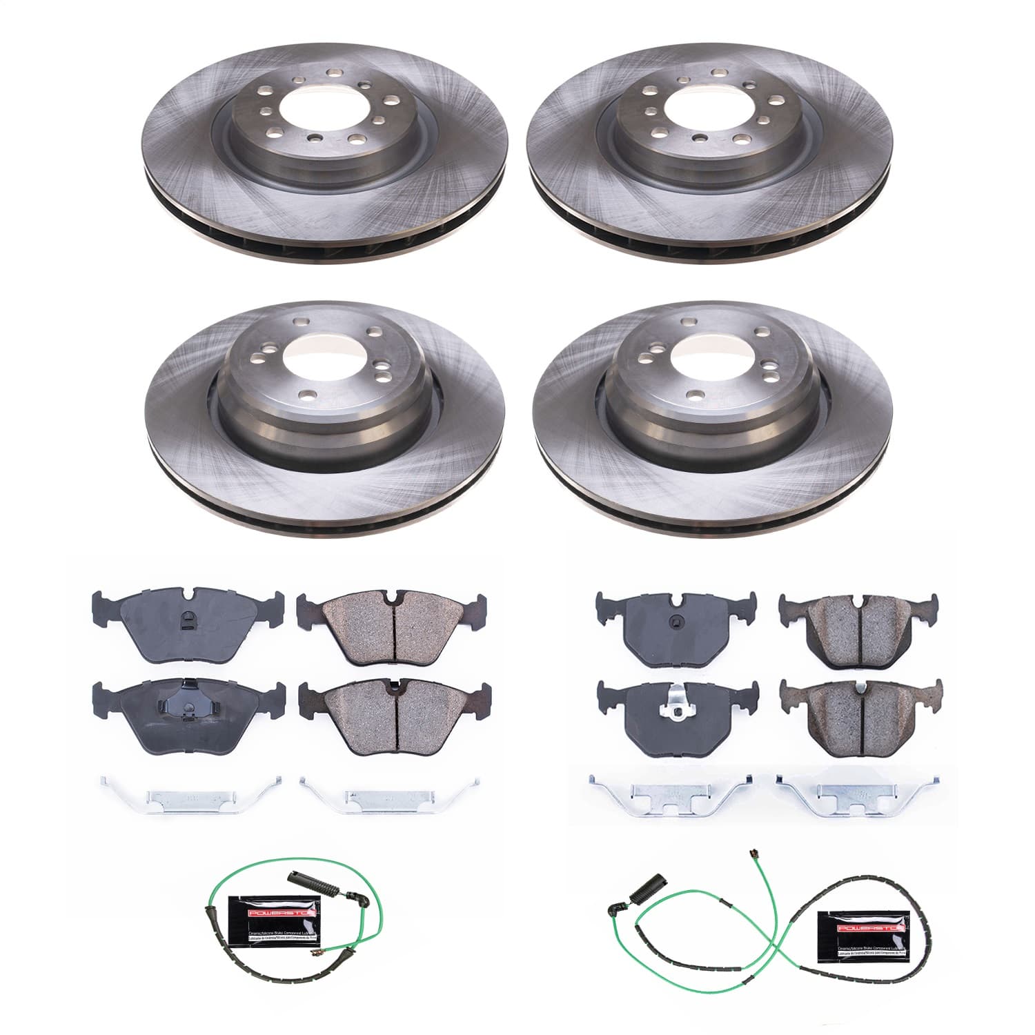 Power Stop - KOE5730 - Front and Rear - Disc Brake Pad and Rotor Kit image 1