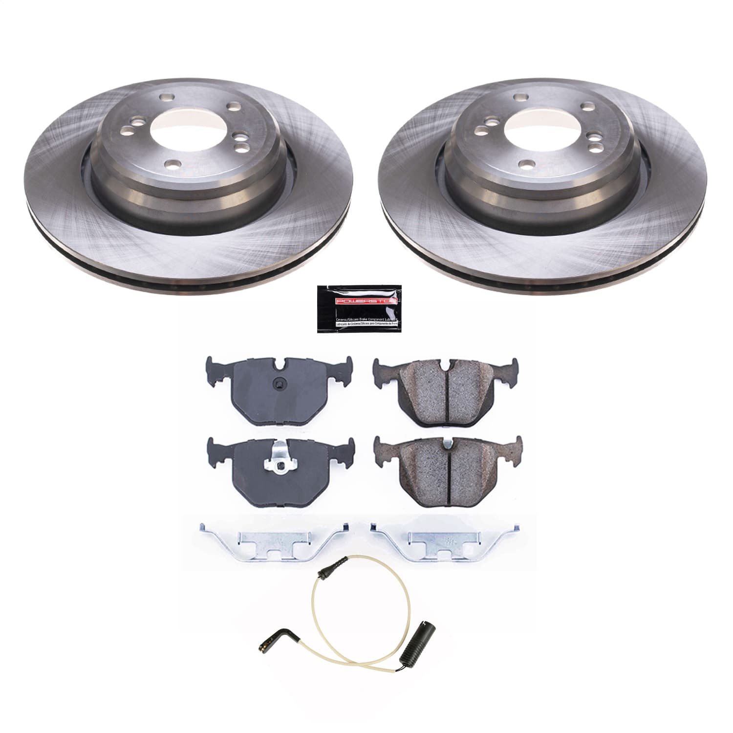 Power Stop - KOE5731 - Rear - Disc Brake Pad and Rotor Kit image 1