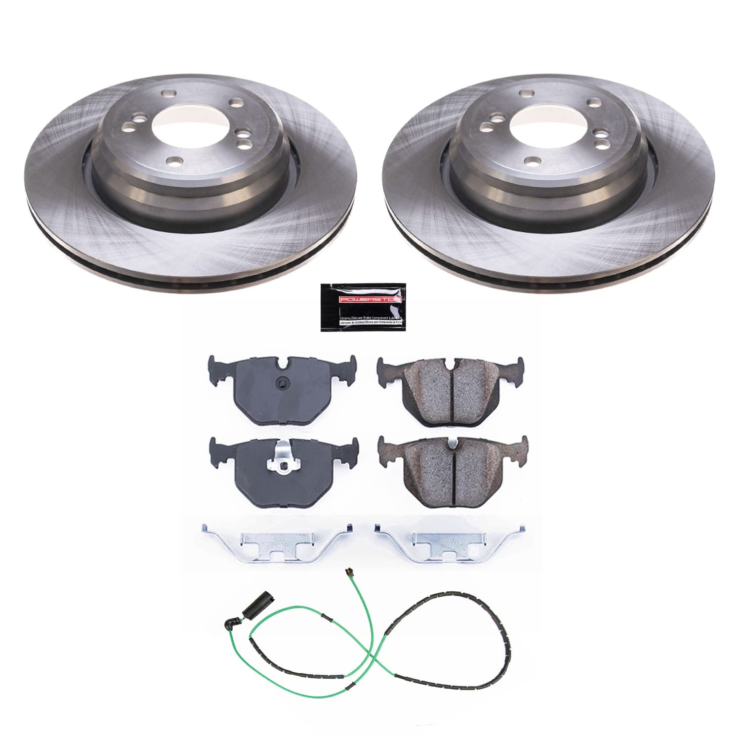 Power Stop - KOE5732 - Rear - Disc Brake Pad and Rotor Kit image 1