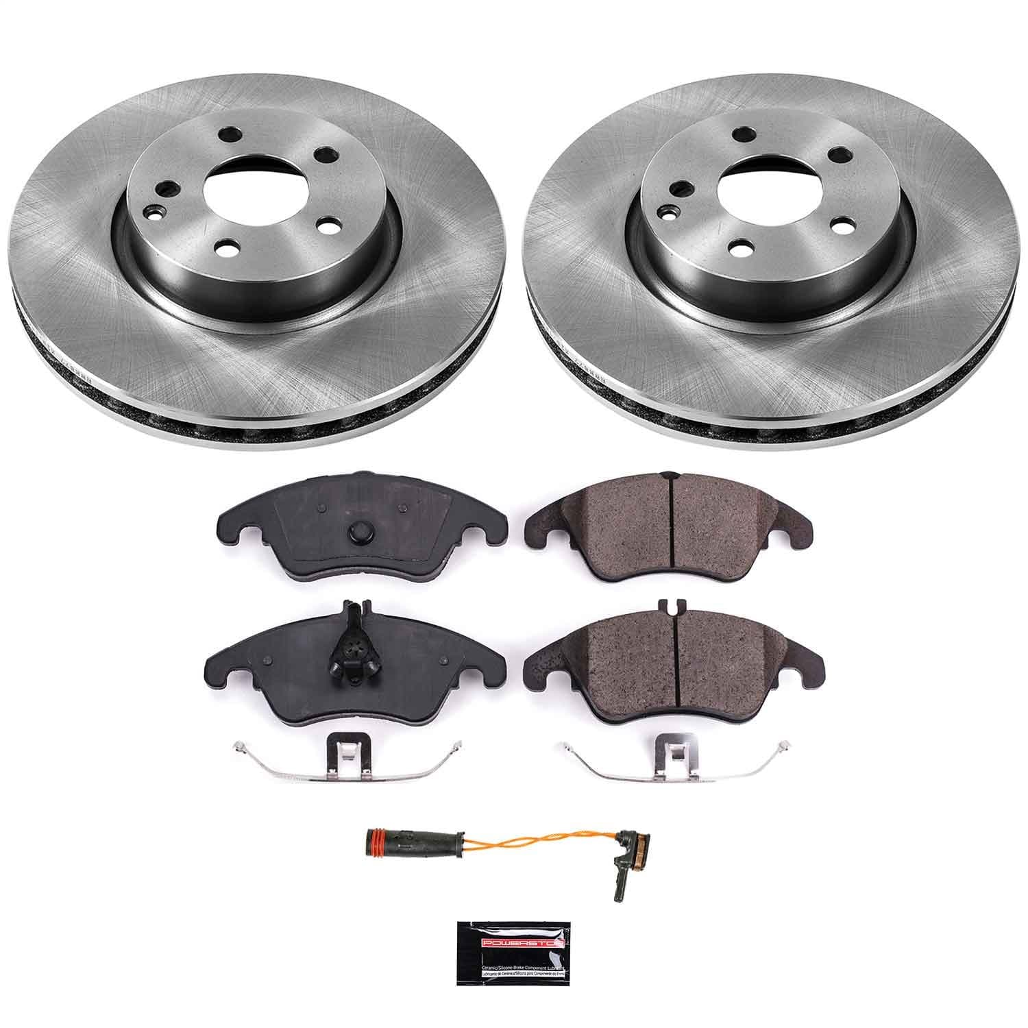Power Stop - KOE5792 - Front - Disc Brake Pad and Rotor Kit image 1