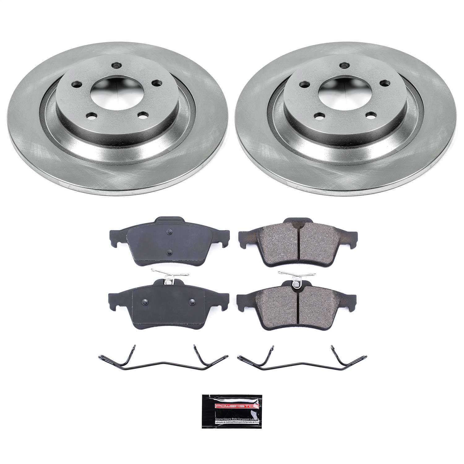 Power Stop - KOE5842 - Rear - Disc Brake Pad and Rotor Kit image 1