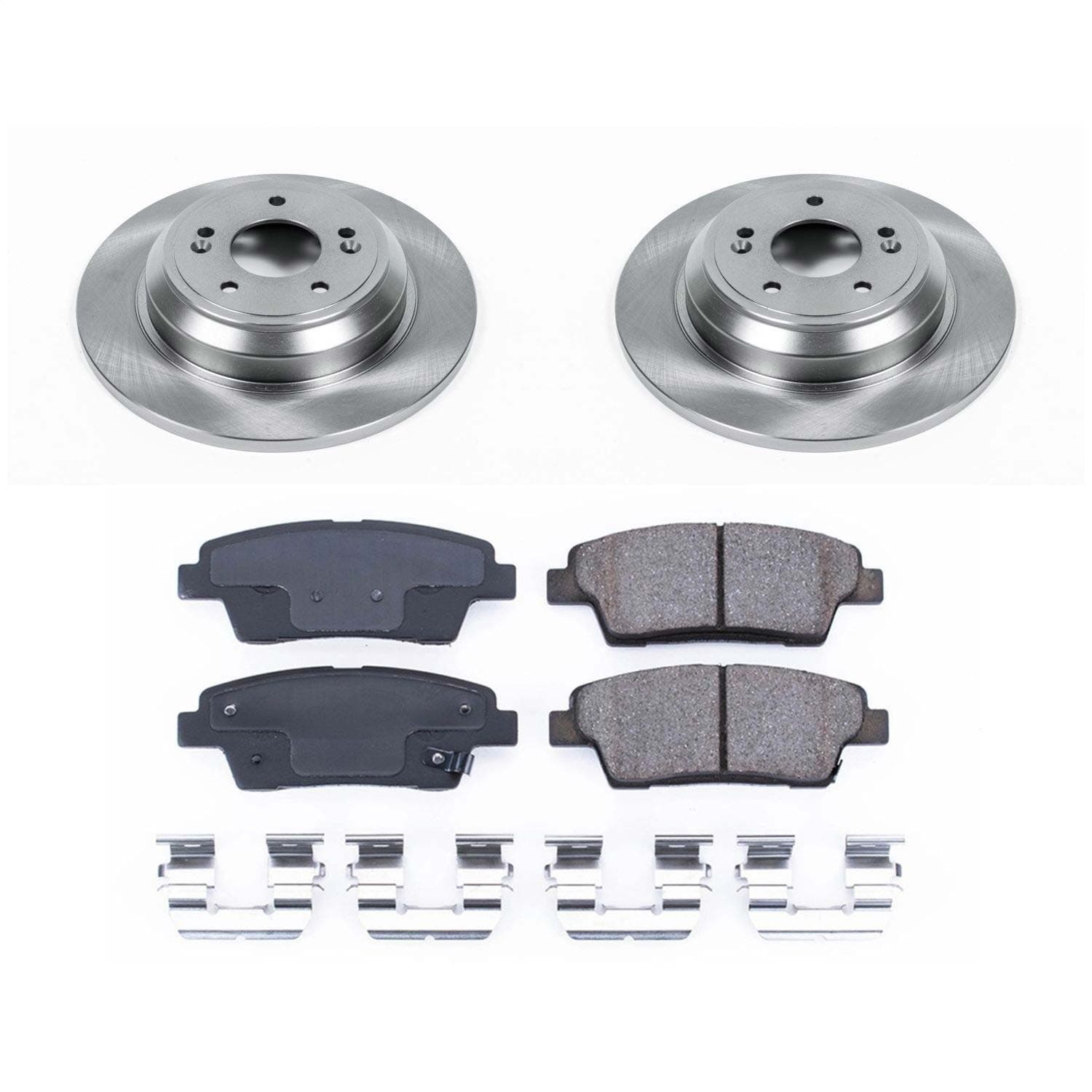 Power Stop - KOE5848 - Rear - Disc Brake Pad and Rotor Kit image 1