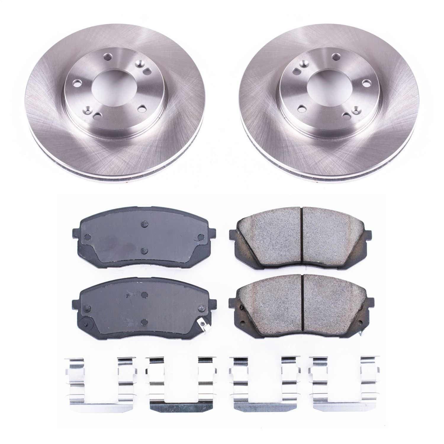 Power Stop - KOE5851 - Front - Disc Brake Pad and Rotor Kit image 1
