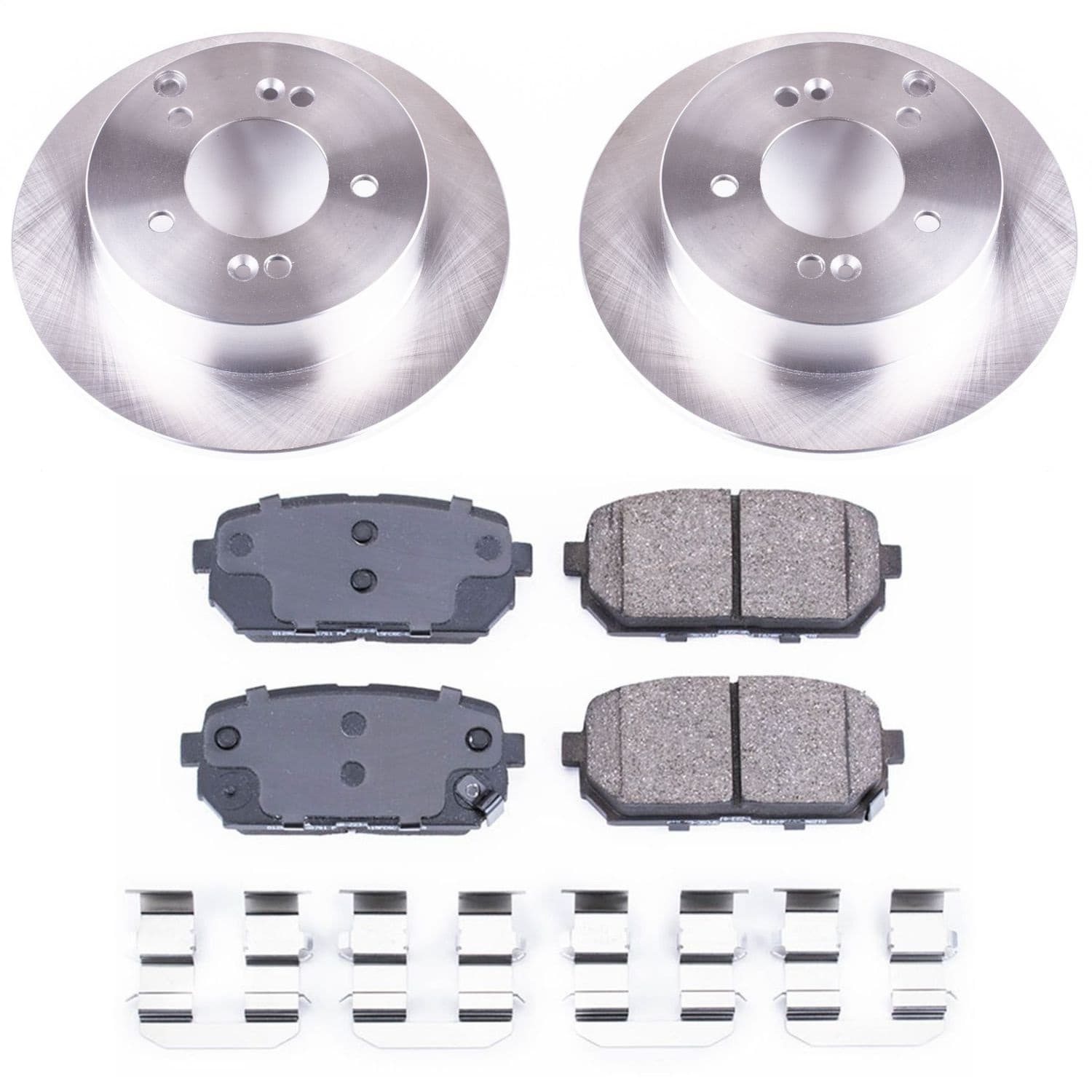 Power Stop - KOE5853 - Rear - Disc Brake Pad and Rotor Kit image 1
