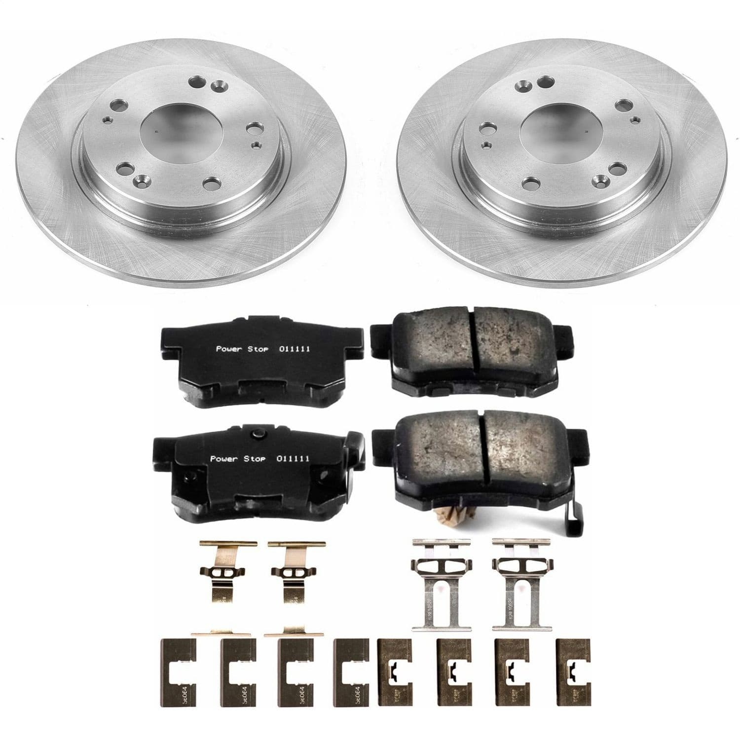 Power Stop - KOE5860 - Rear - Disc Brake Pad and Rotor Kit image 1