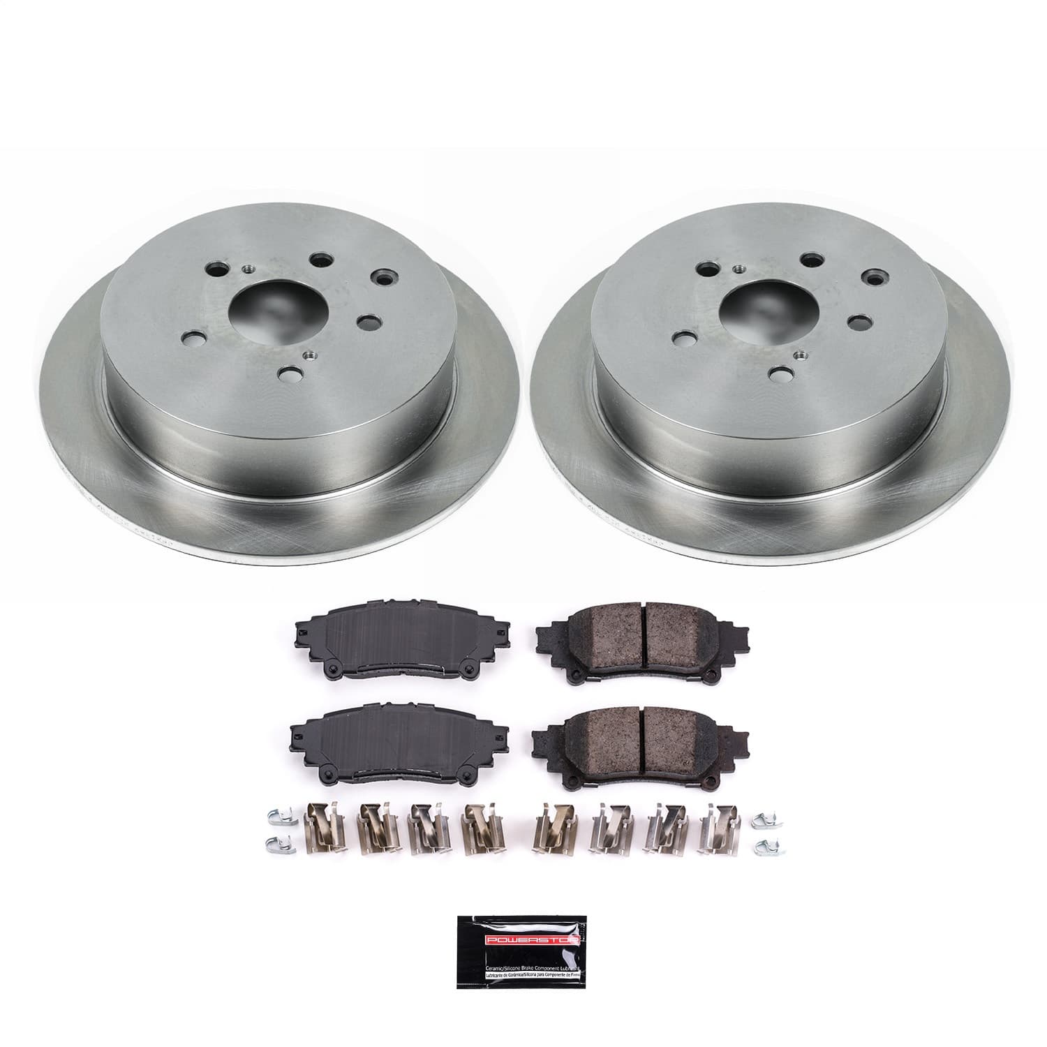 Power Stop - KOE5864 - Rear - Disc Brake Pad and Rotor Kit image 1