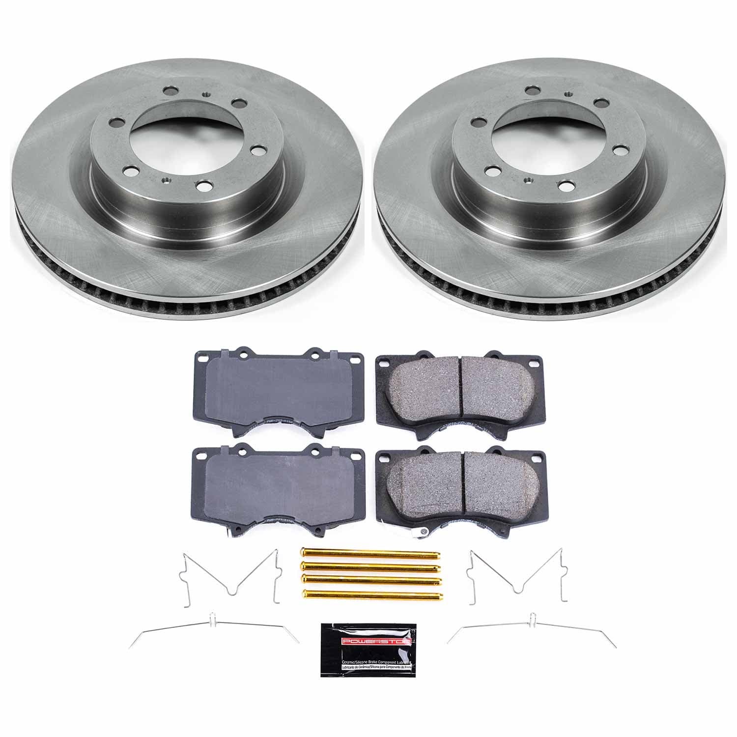 Power Stop - KOE5873 - Front - Disc Brake Pad and Rotor Kit image 1