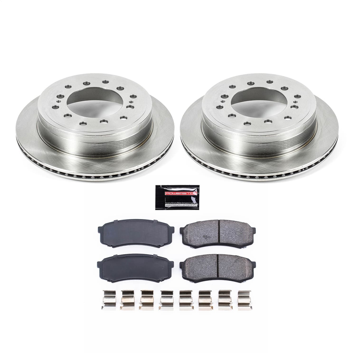 Power Stop - KOE5875 - Rear - Disc Brake Pad and Rotor Kit image 1