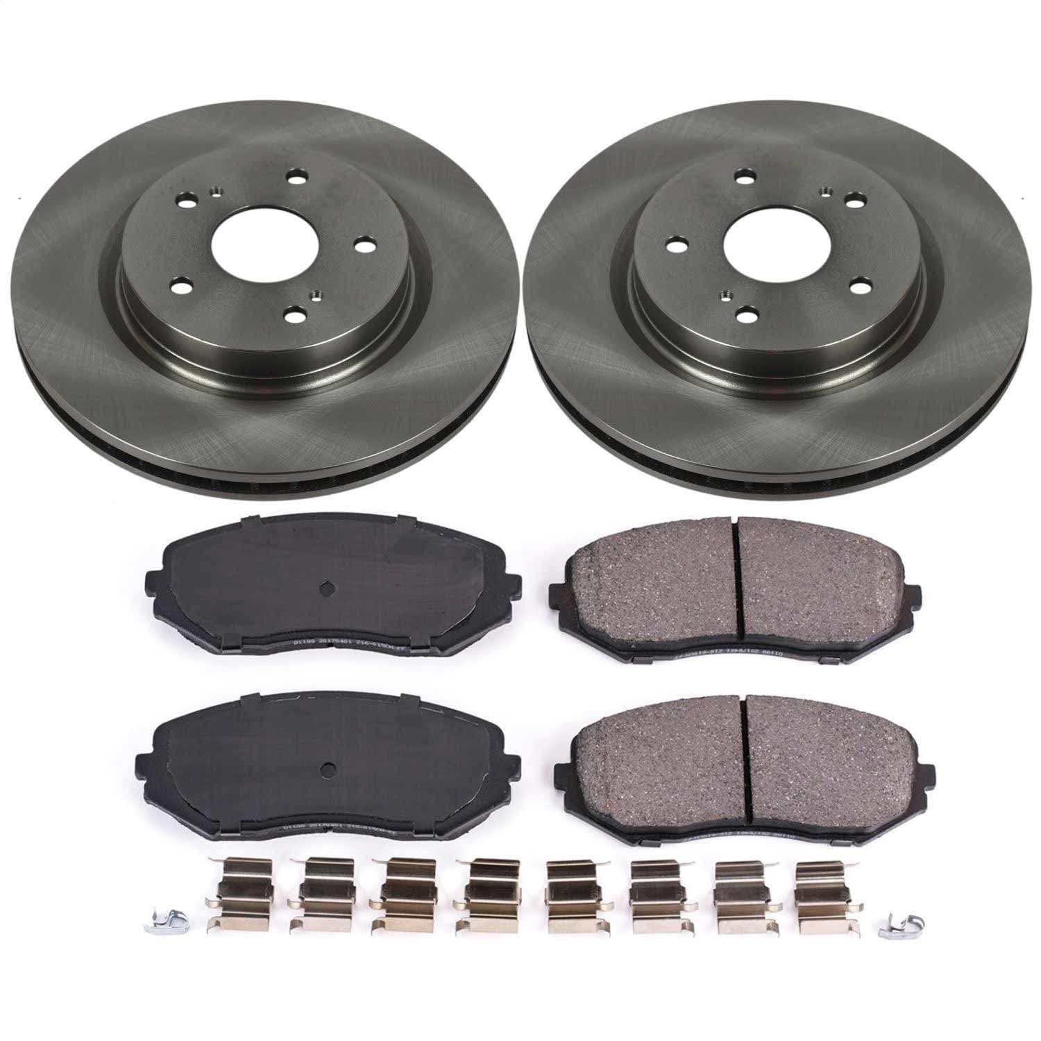 Power Stop - KOE5886 - Front - Disc Brake Pad and Rotor Kit image 1