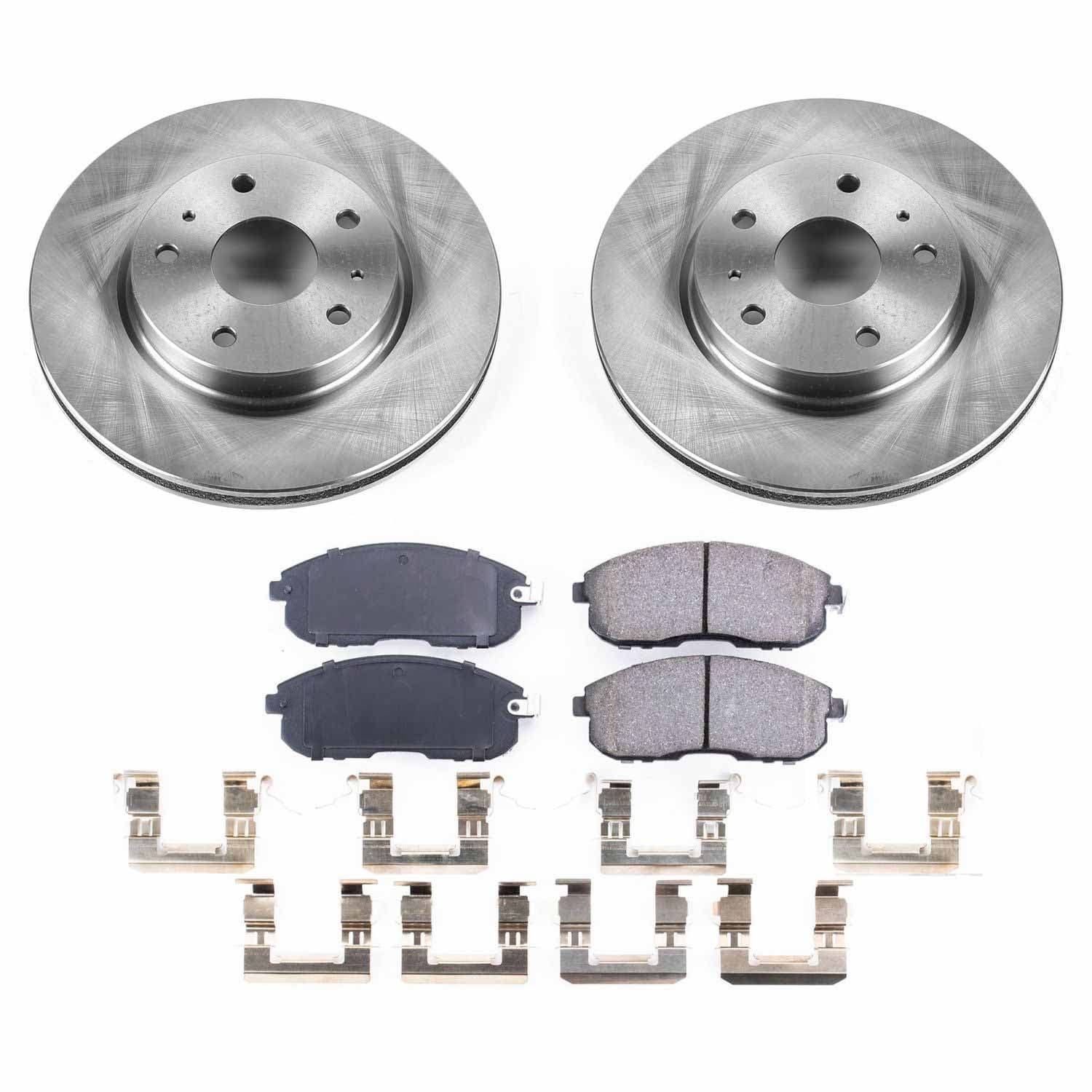 Power Stop - KOE5887 - Front - Disc Brake Pad and Rotor Kit image 1