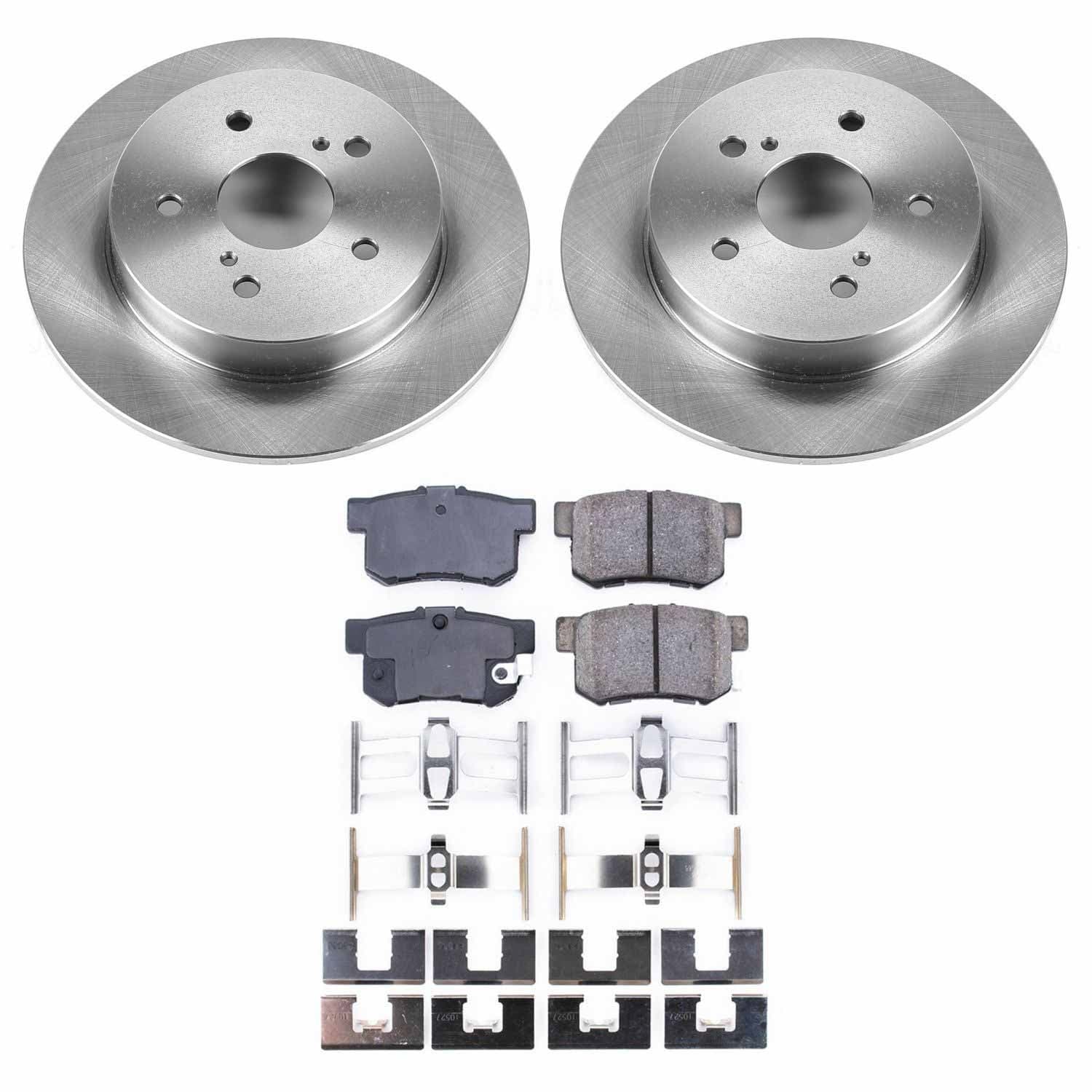 Power Stop - KOE5889 - Rear - Disc Brake Pad and Rotor Kit image 1