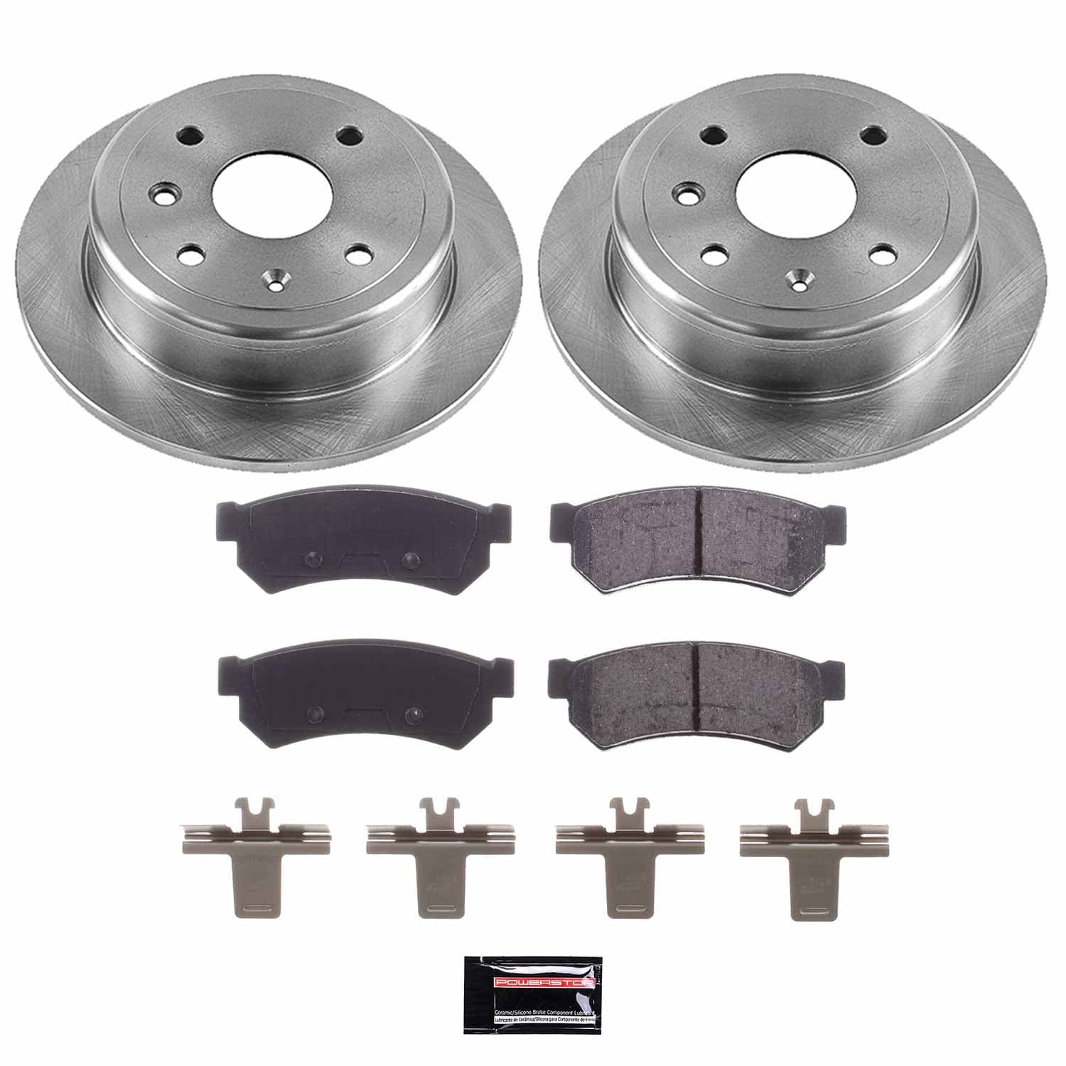 Power Stop - KOE5898 - Rear - Disc Brake Pad and Rotor Kit image 1