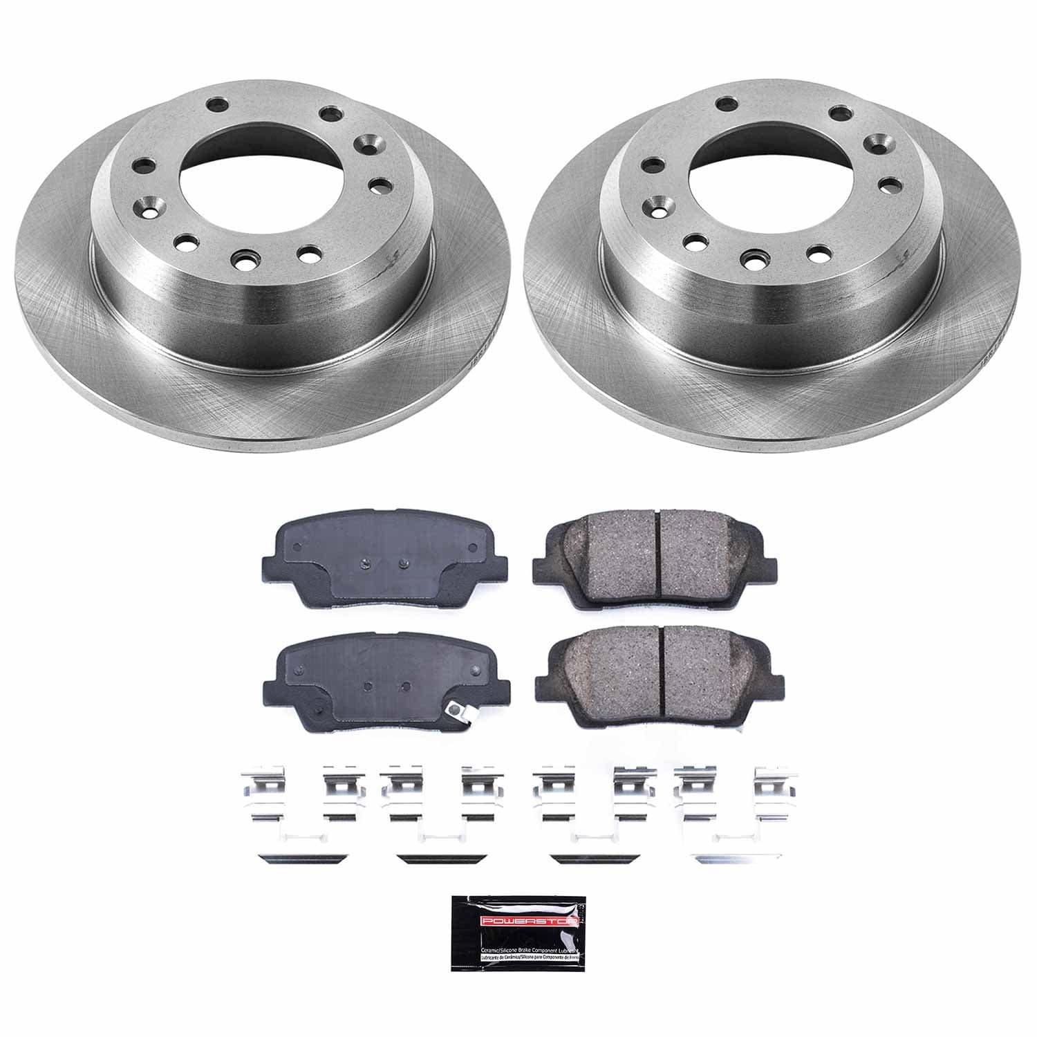 Power Stop - KOE5906 - Rear - Disc Brake Pad and Rotor Kit image 1